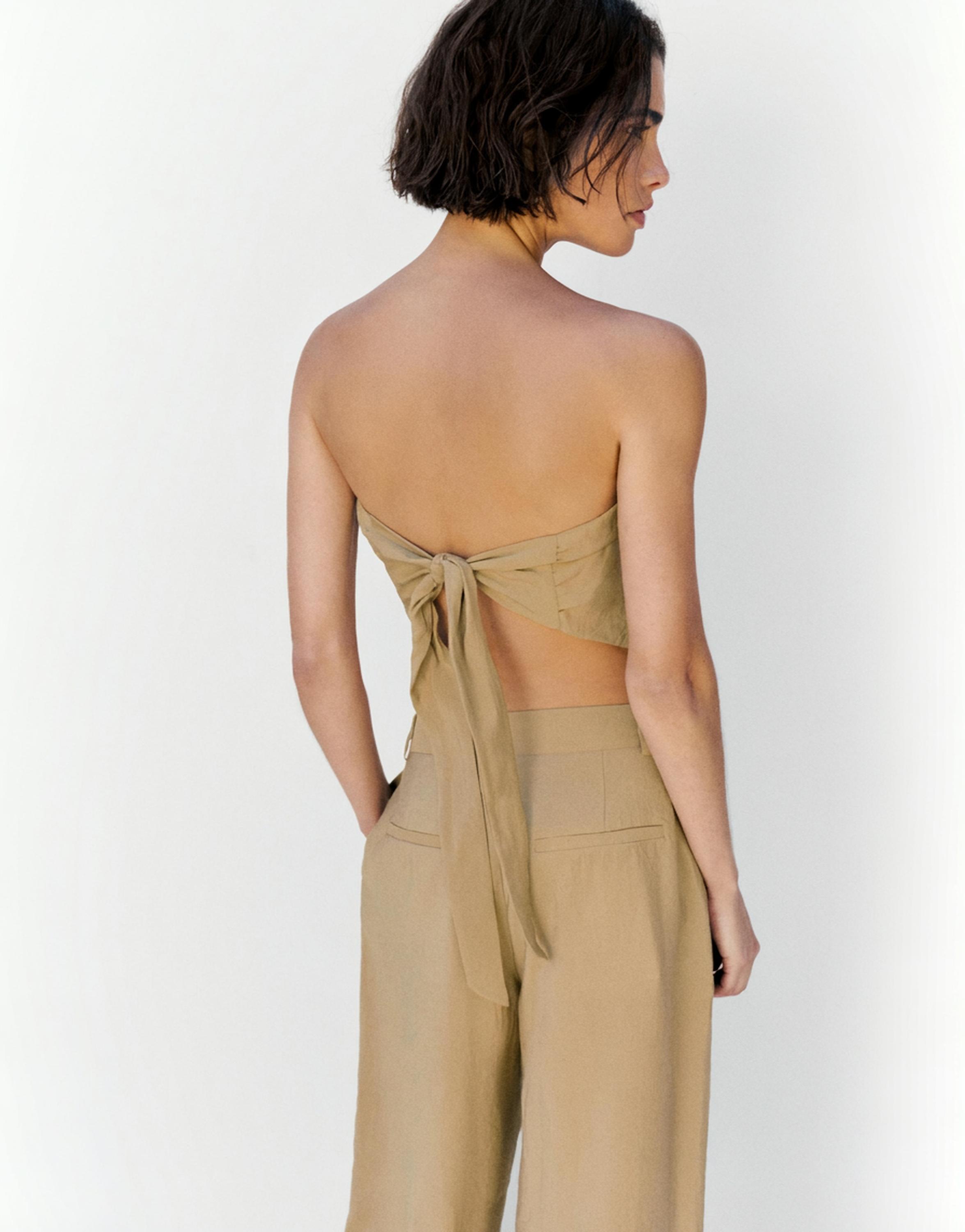 Bandana top — Light camel