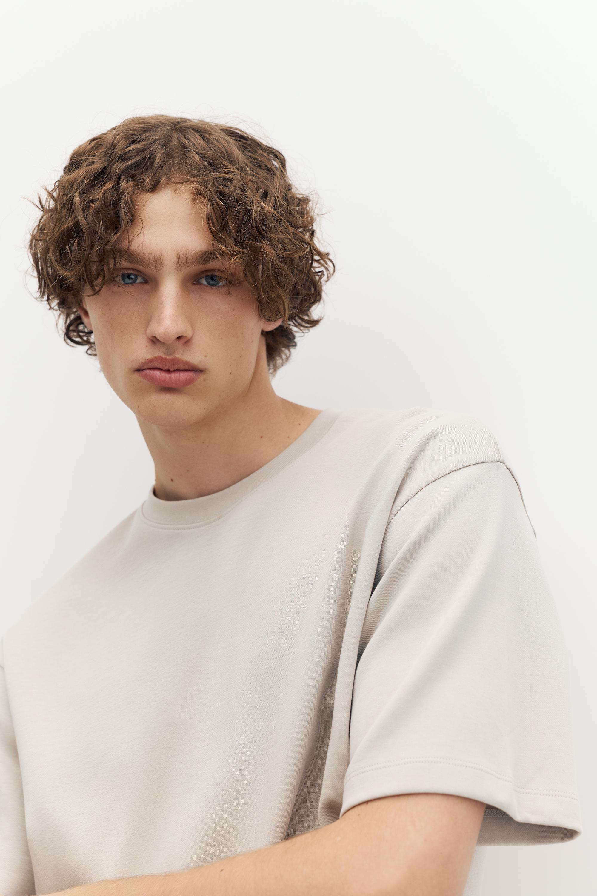 Boxy T-shirt — Stone