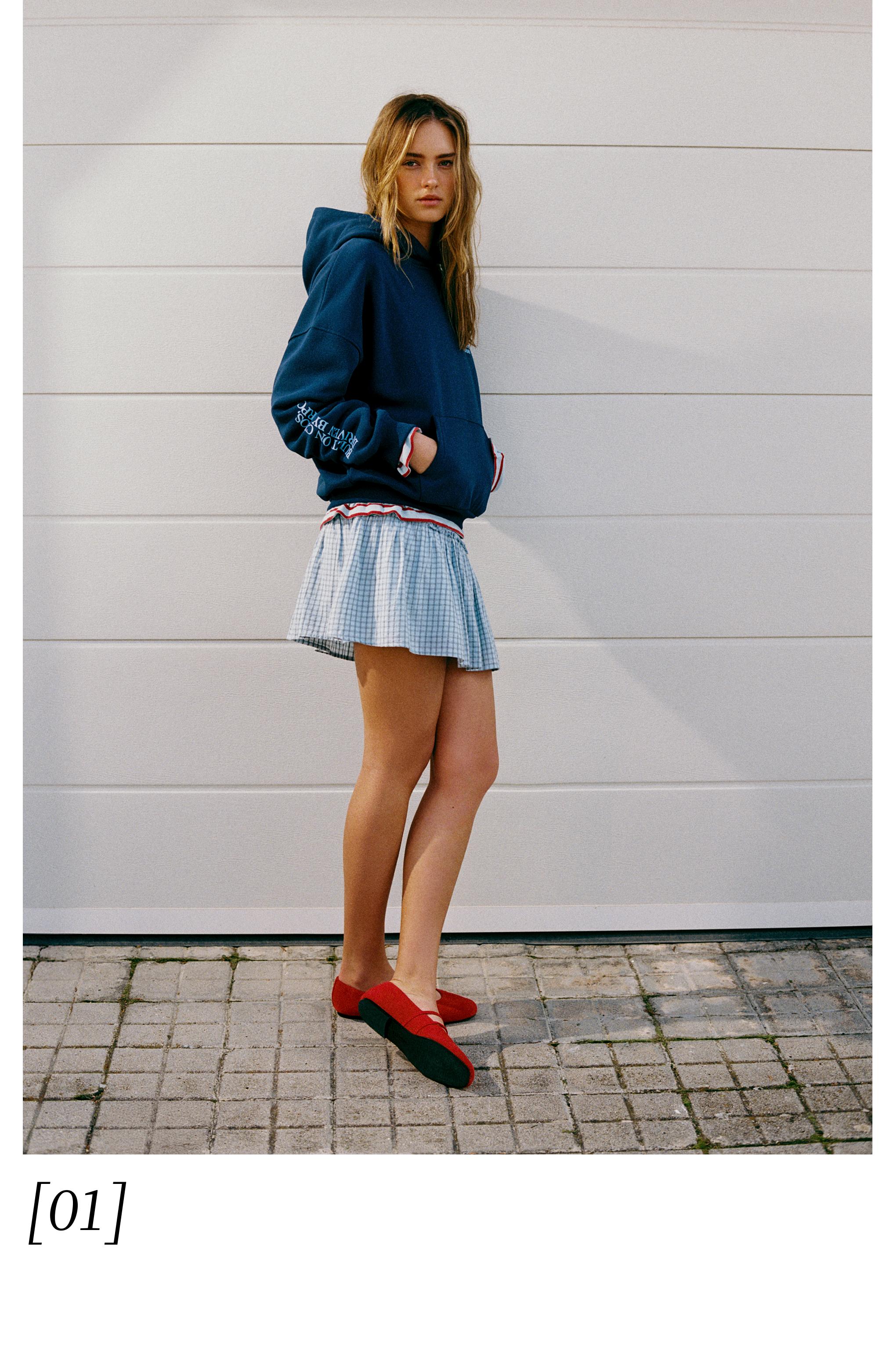 Graphic hoodie — Navy