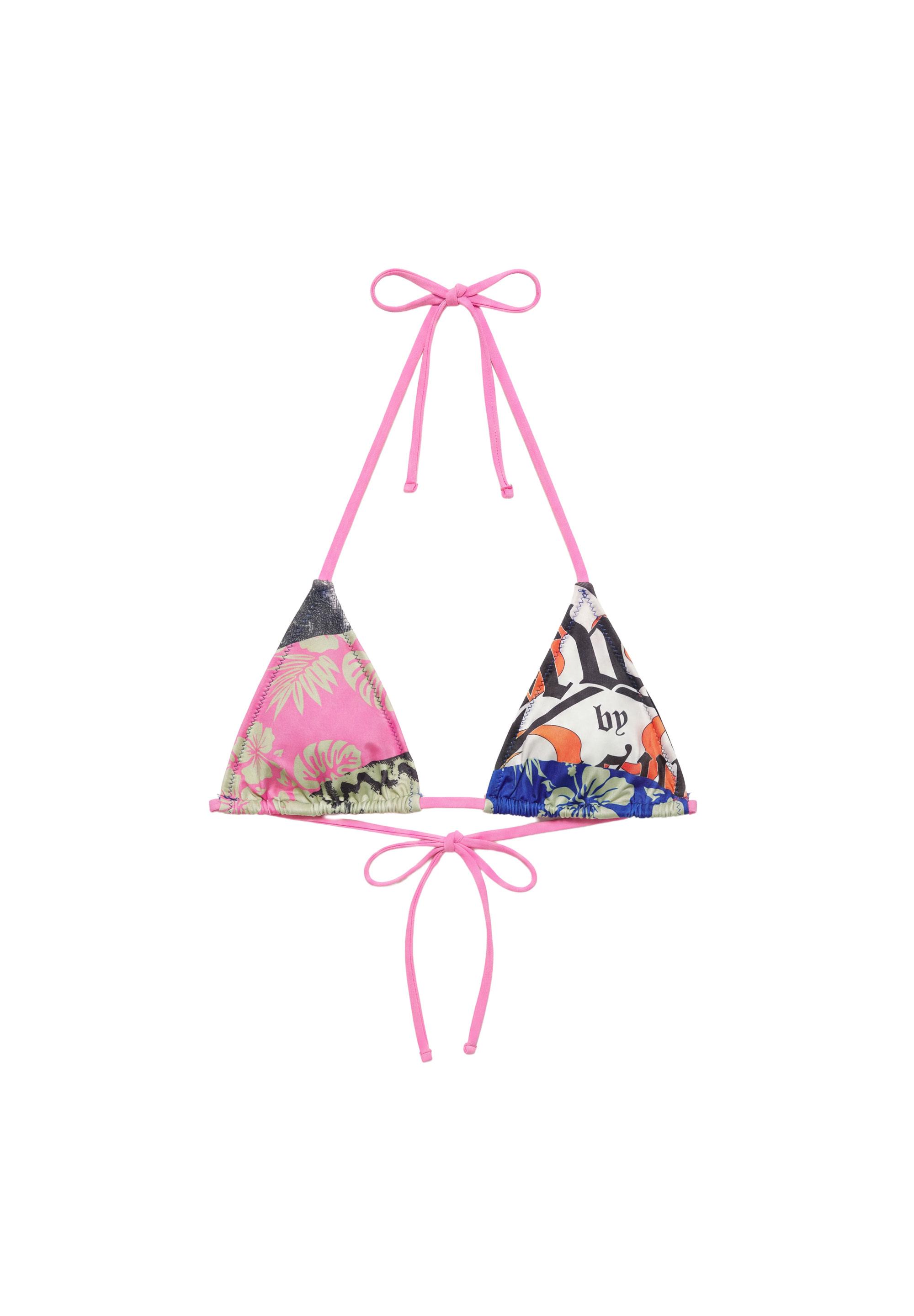 Pleasures x STWD triangle bikini top — Pink