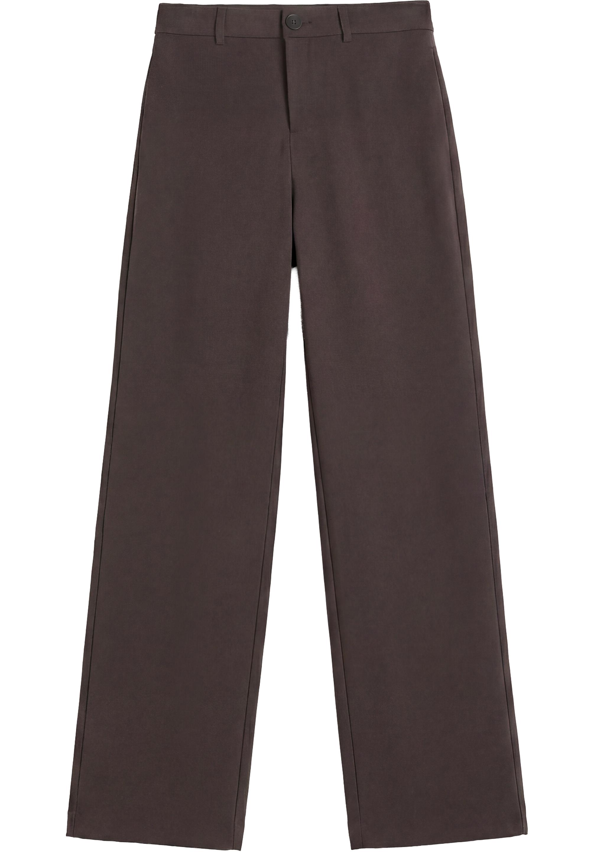 Straight-leg smart trousers — Brown