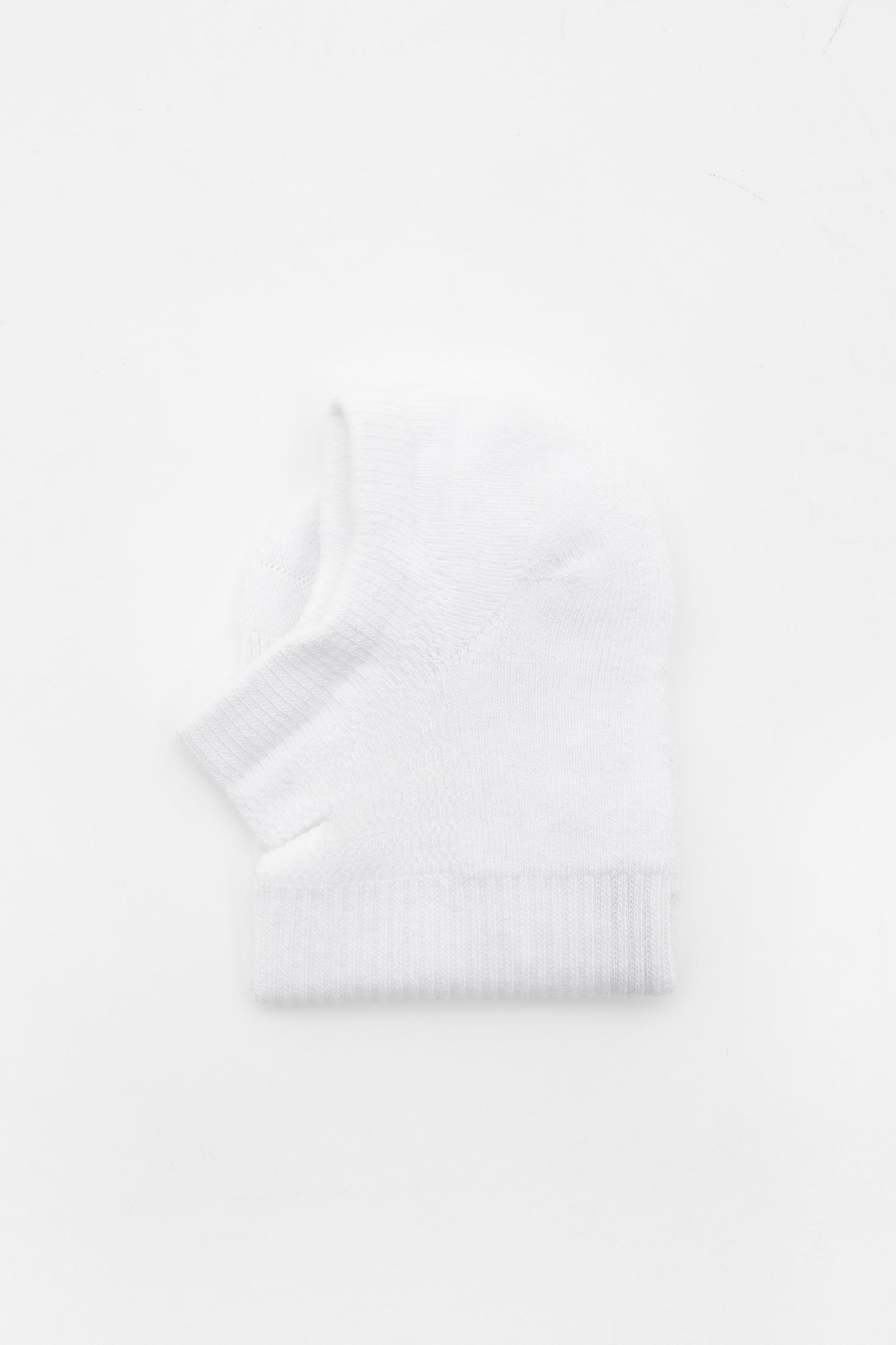 3-pack of short white socks — White (alternate view)