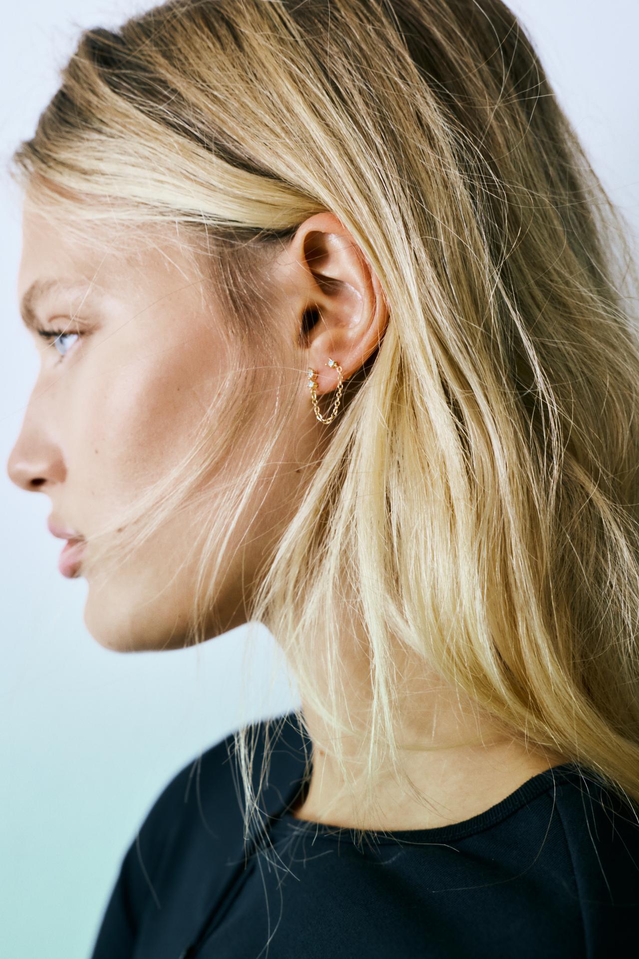 6-pack of earrings — Gold