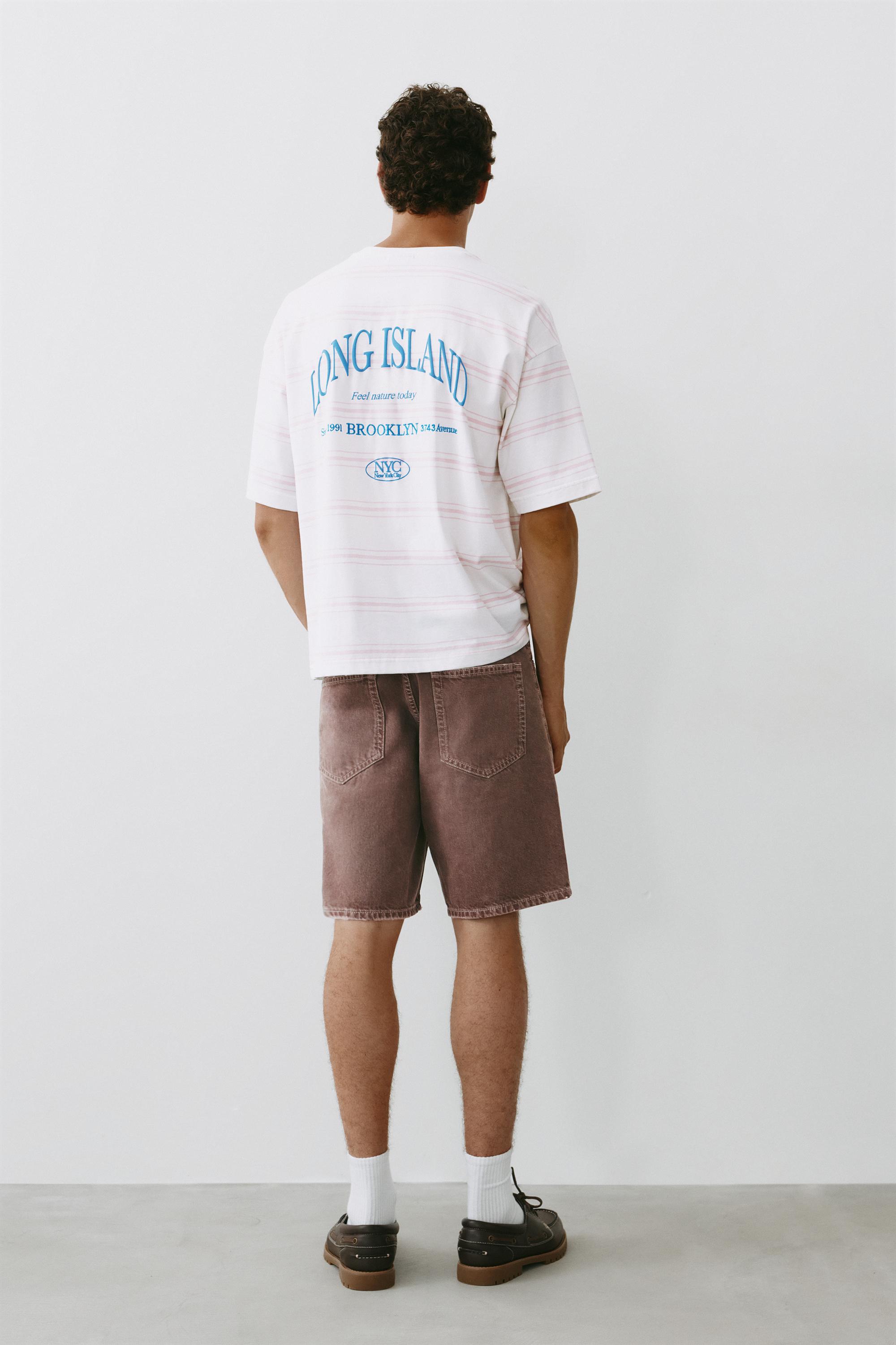 Standard denim Bermuda shorts — Brown