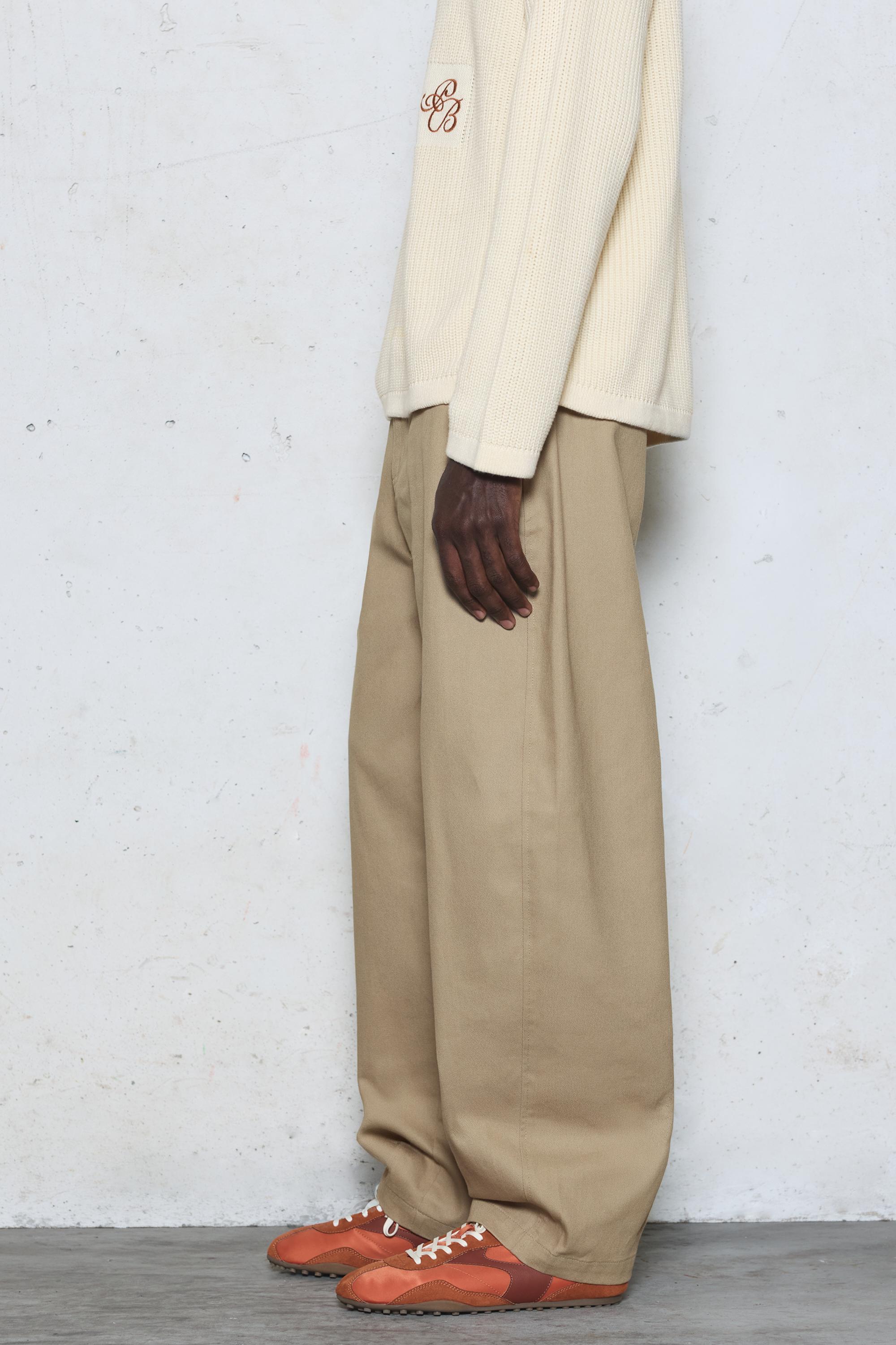 Barrel leg trousers — Ocher