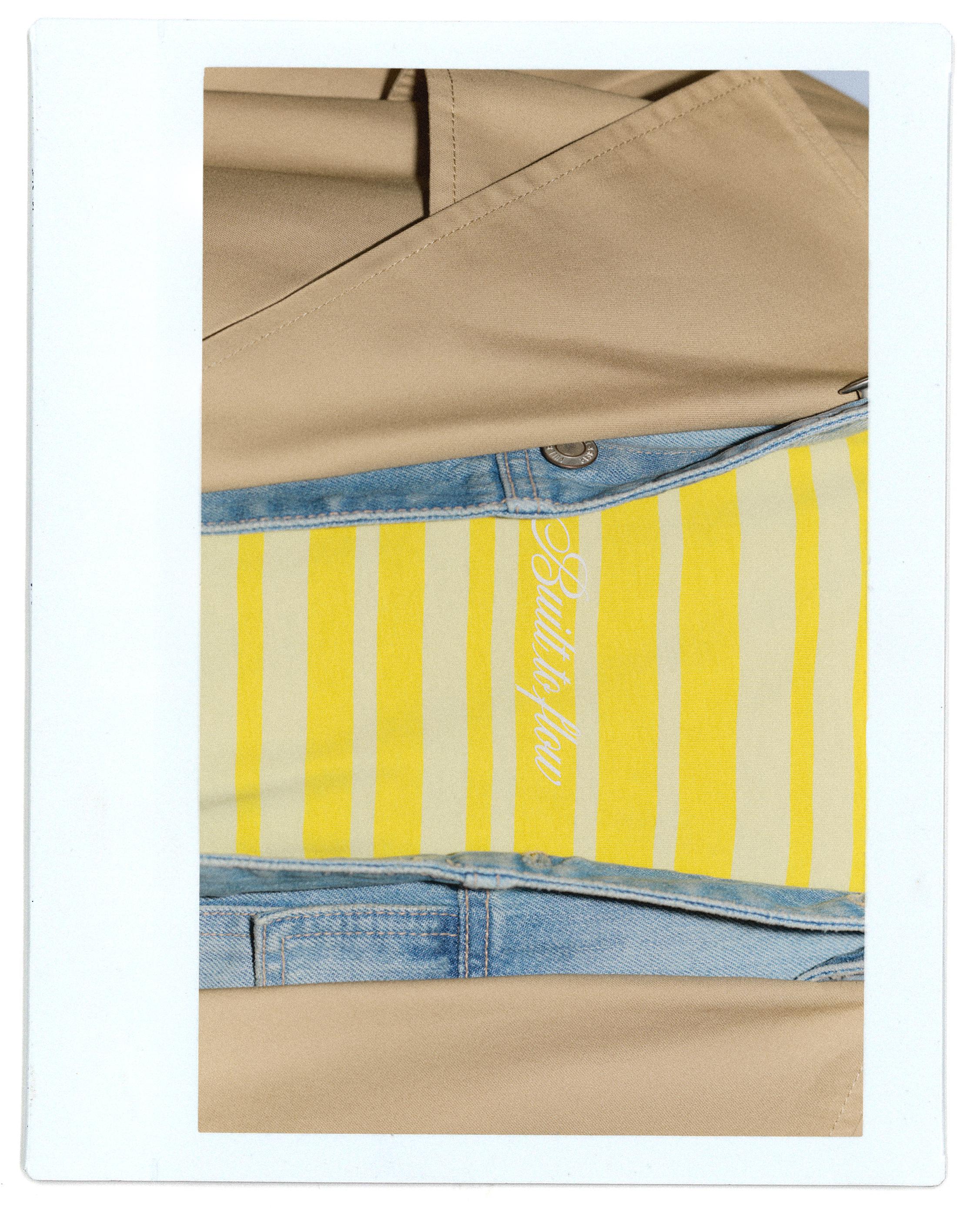 Relaxed striped T-shirt — Yellow