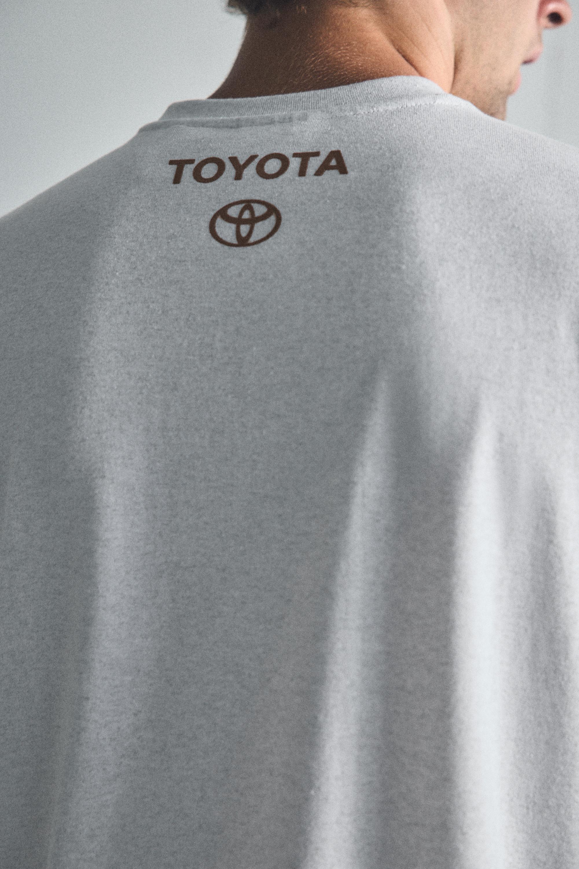 Regular fit Toyota logo T-shirt — Grey marl