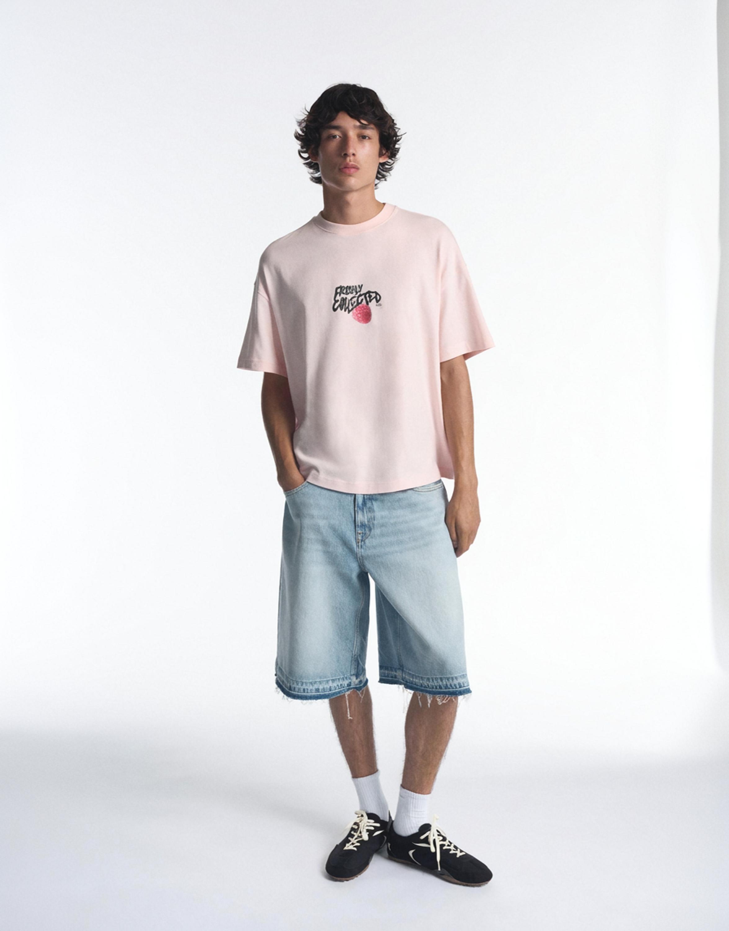 STWD graphic T-shirt — Pastel pink