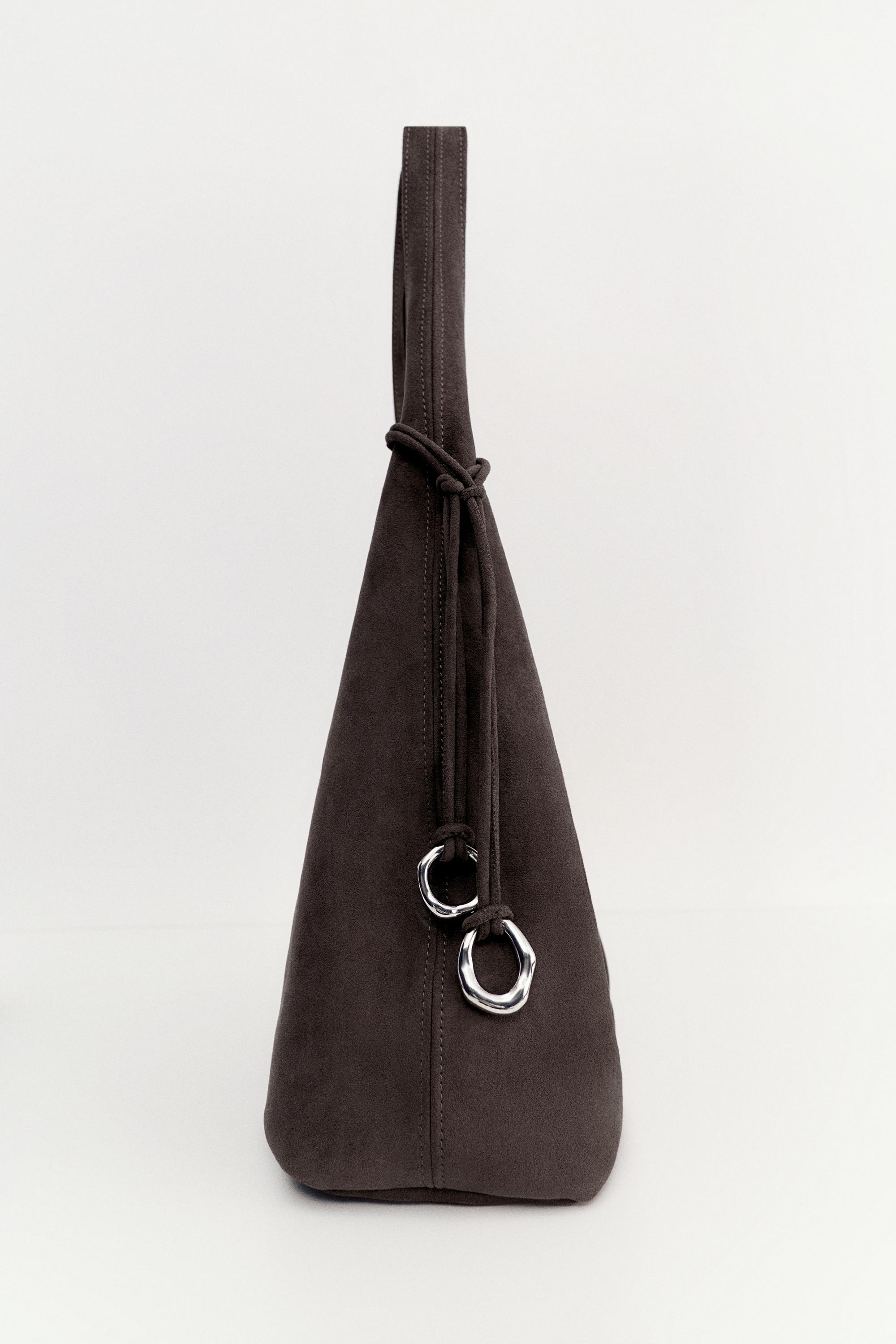Embellished tote bag — Brown