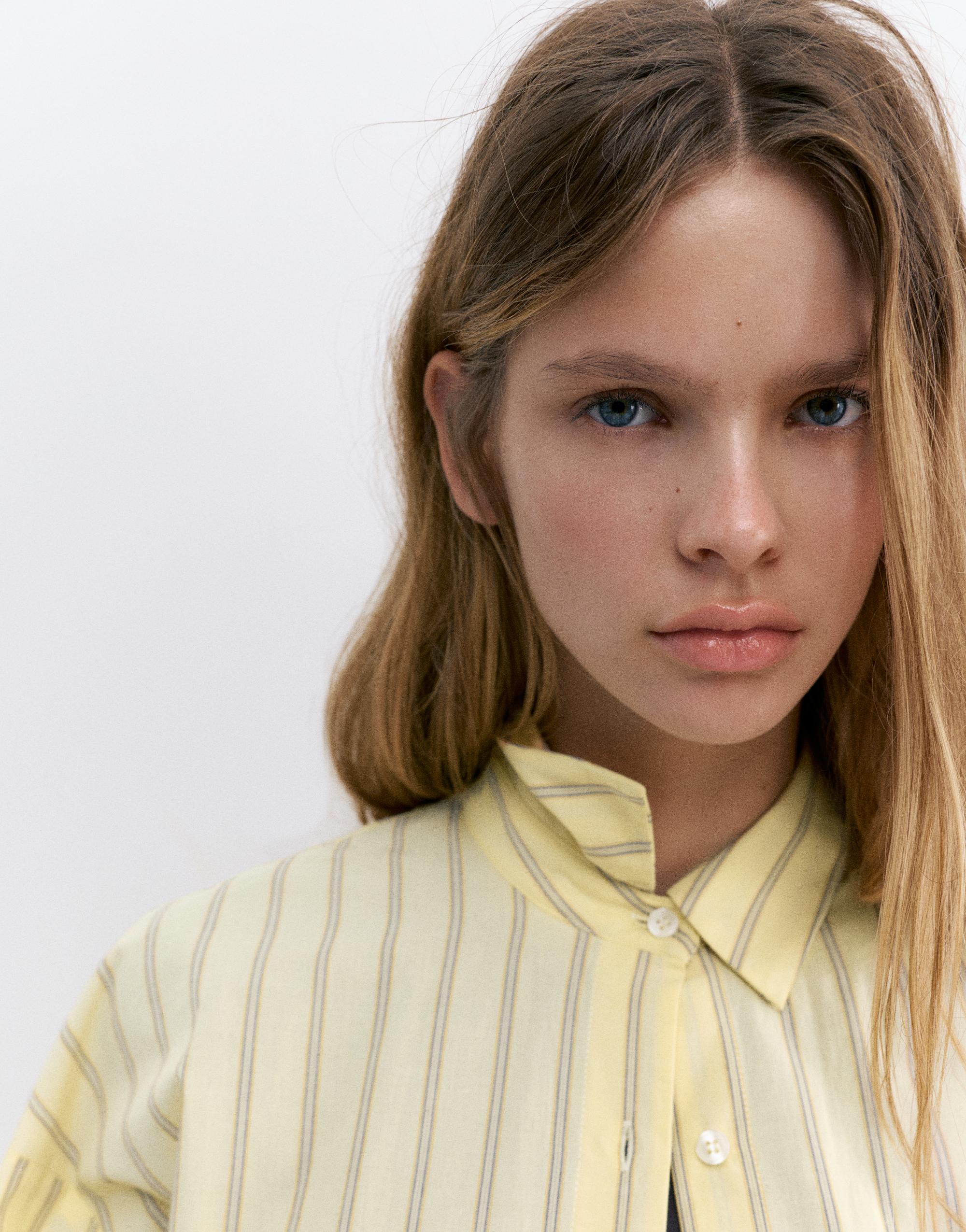 Sarı çizgili gömlek - Görsel 10