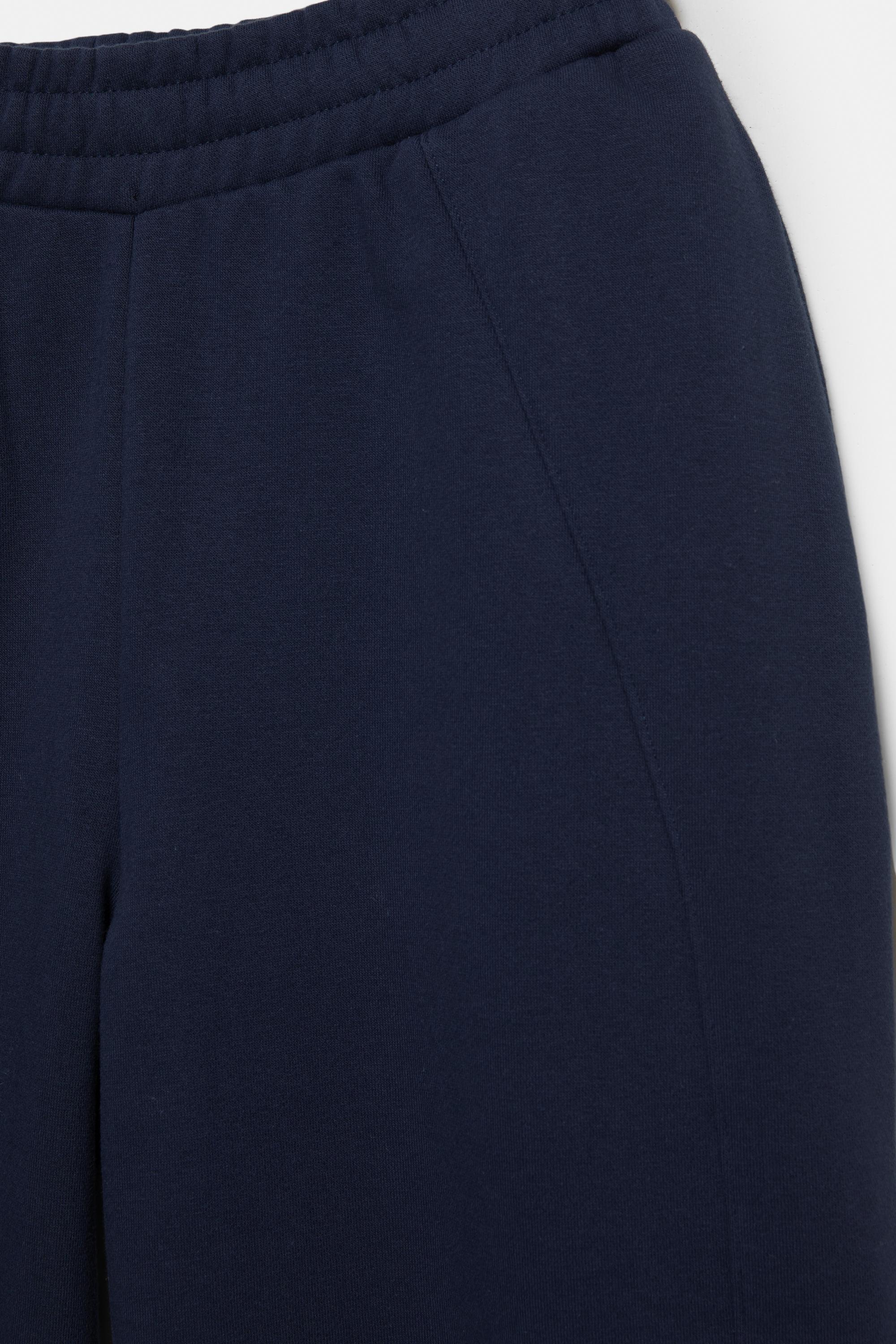 Barrel fit tracksuit trousers — Navy