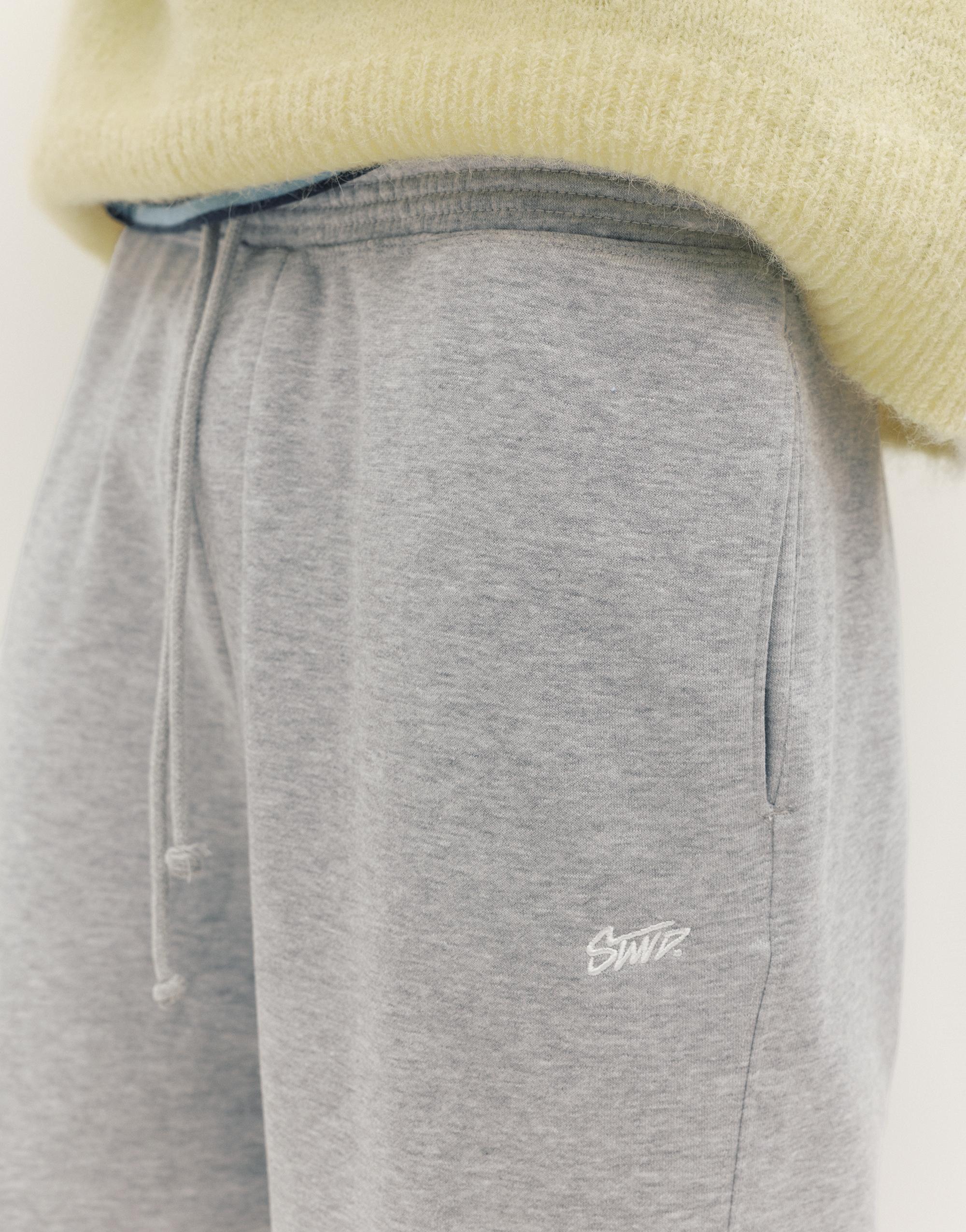 STWD tracksuit bottoms — Grey marl