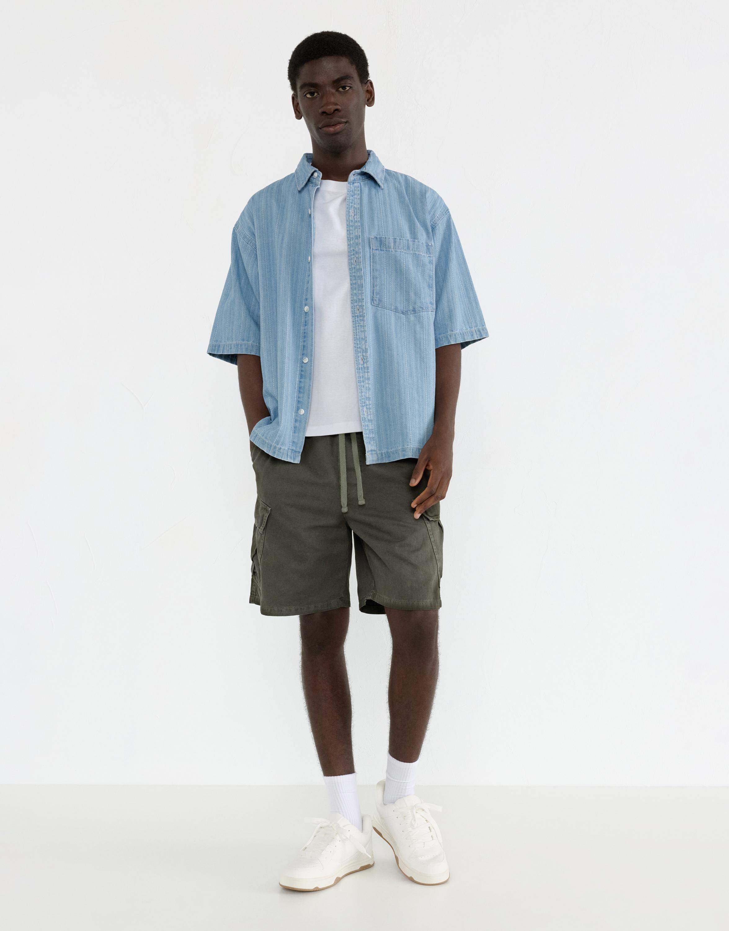 Cargo Bermuda shorts — Dark green