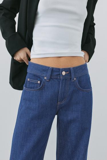 Low-rise straight-leg jeans — Ink blue 3