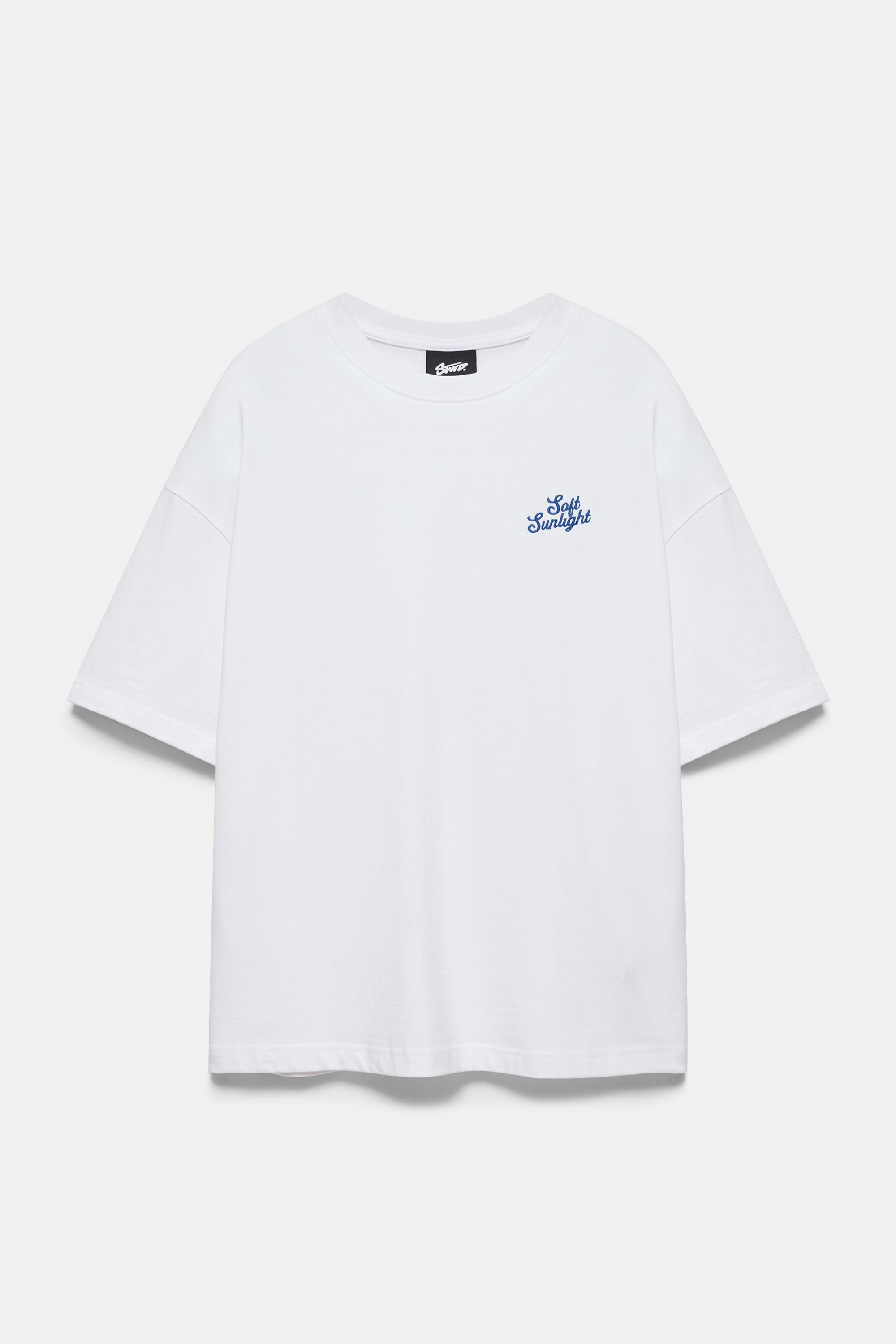 STWD peach graphic T-shirt — White