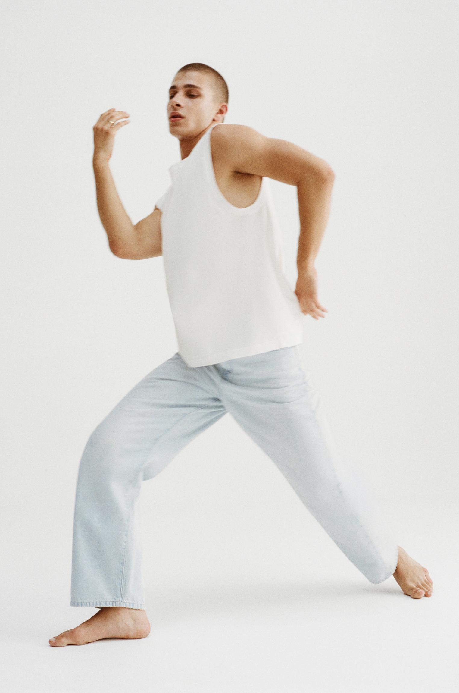 Relaxed fit baggy jeans — Pale blue