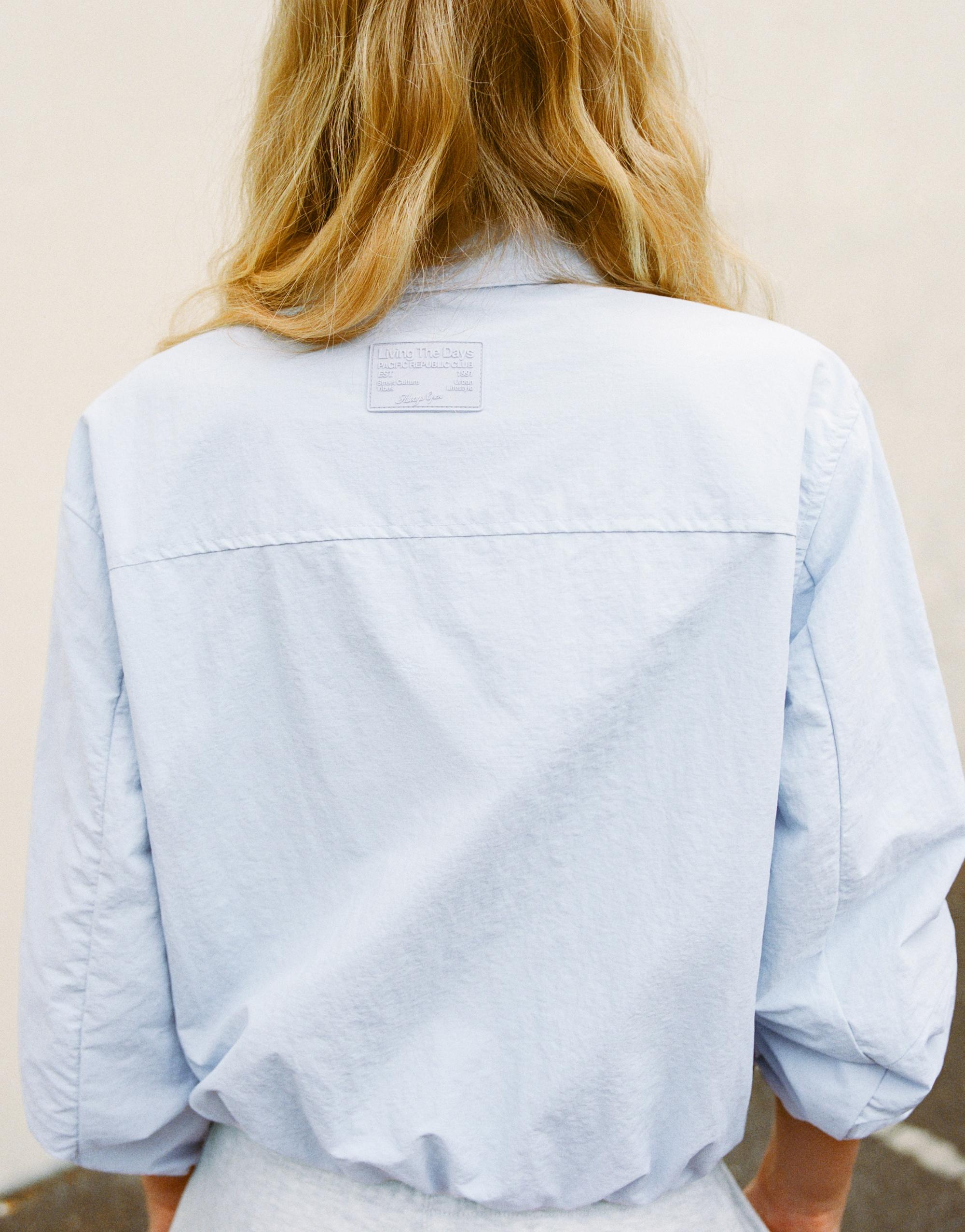 Lightweight bomber jacket — Pastel blue