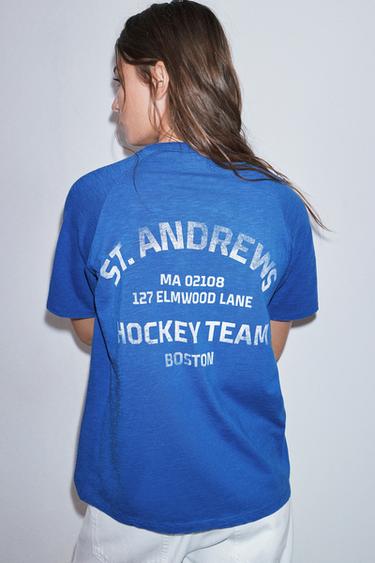 Blue graphic T-shirt — Deep blue 2