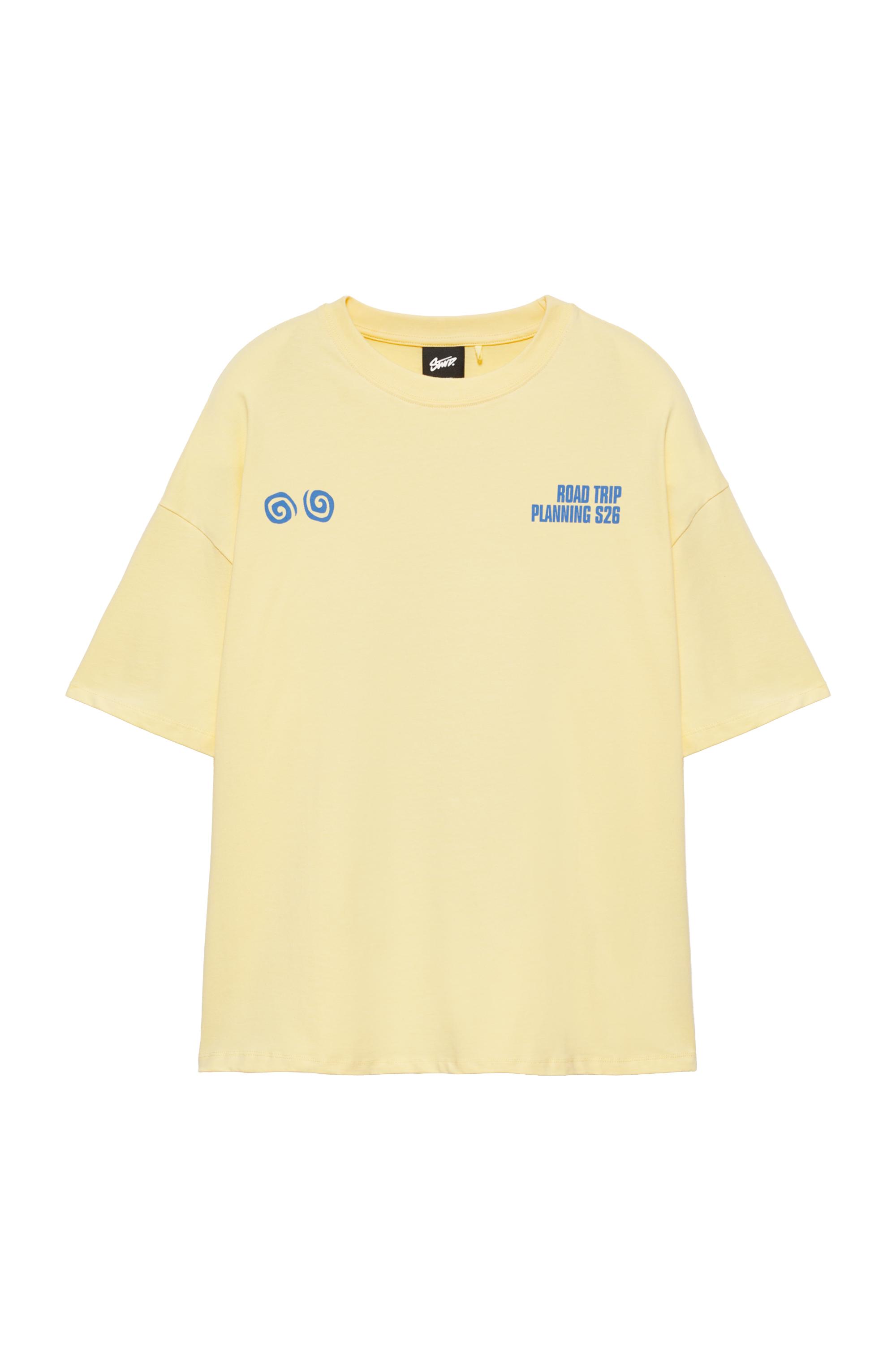 Pull&Bear STWD Road Trip grafikli tişört görsel 5