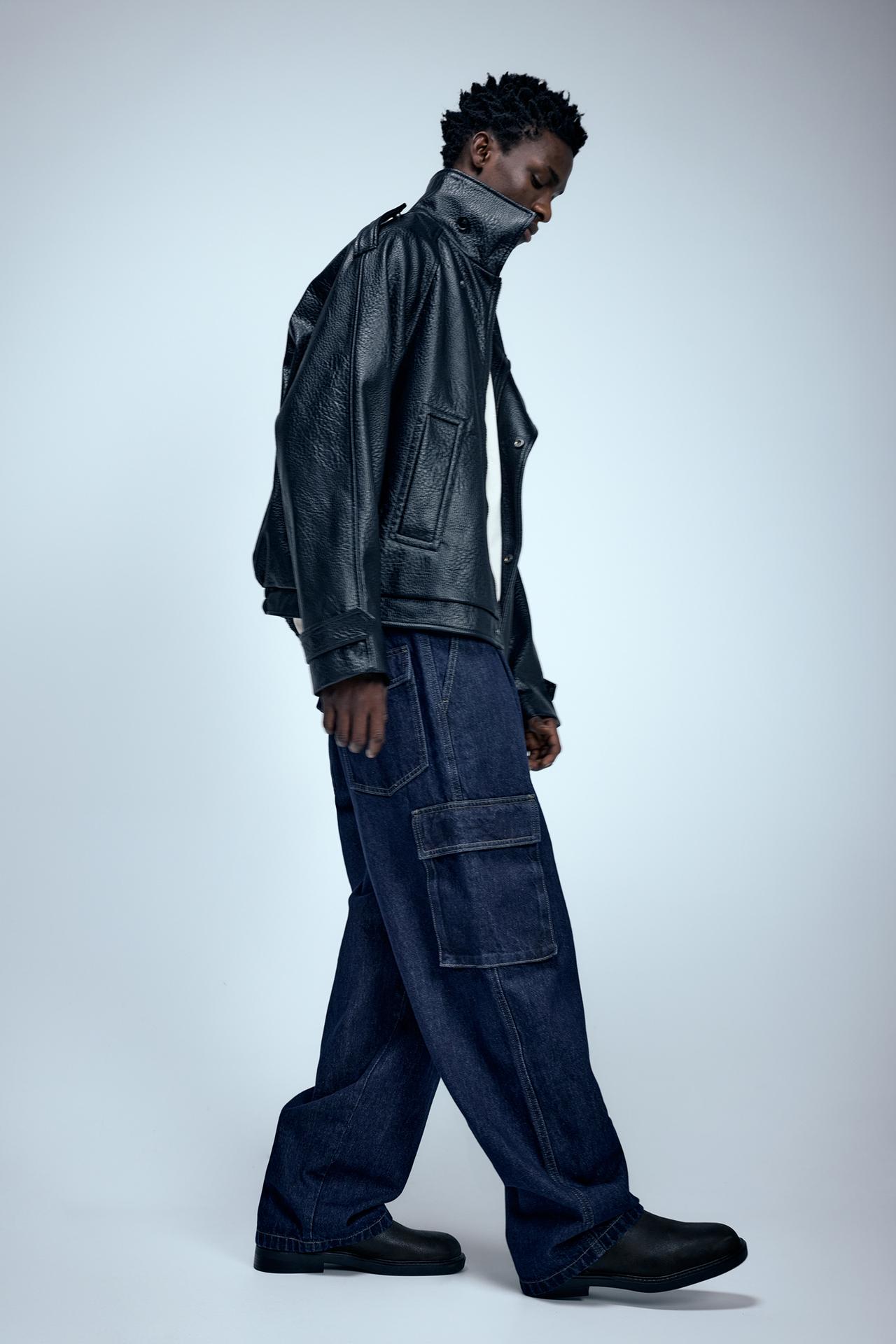 Cargo relaxed fit jeans — Navy