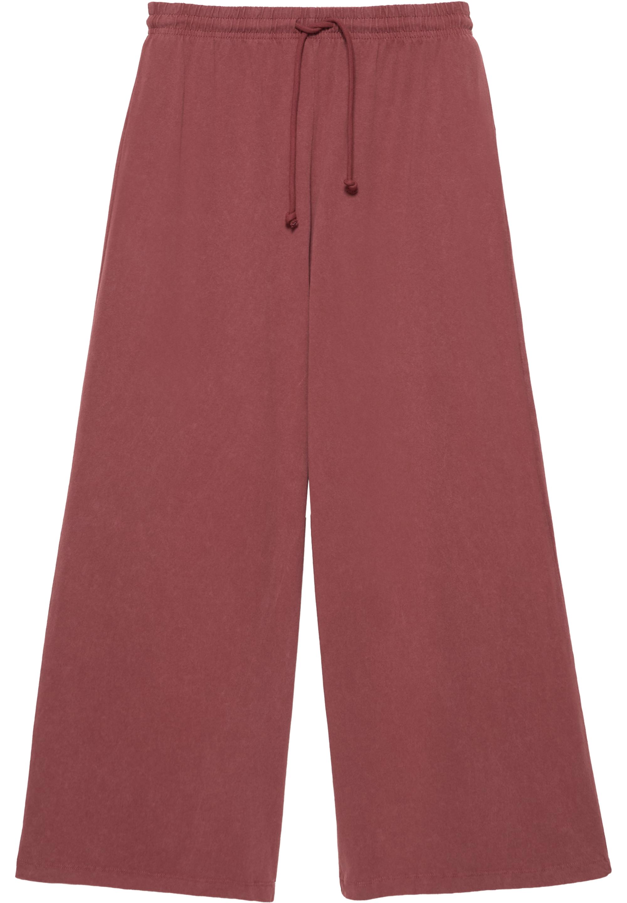 Wide-leg star trousers — Maroon
