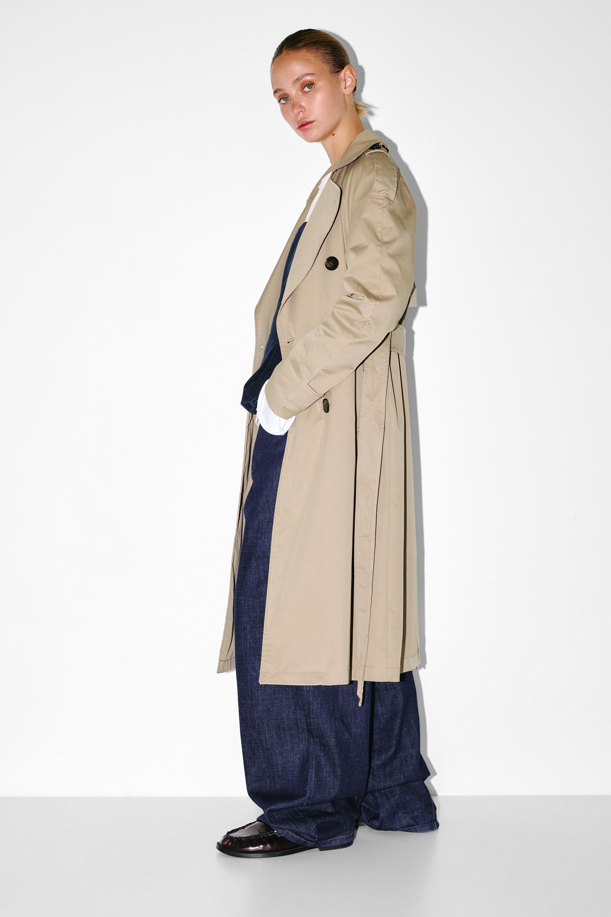 Kemerli uzun trençkot - Görsel 40