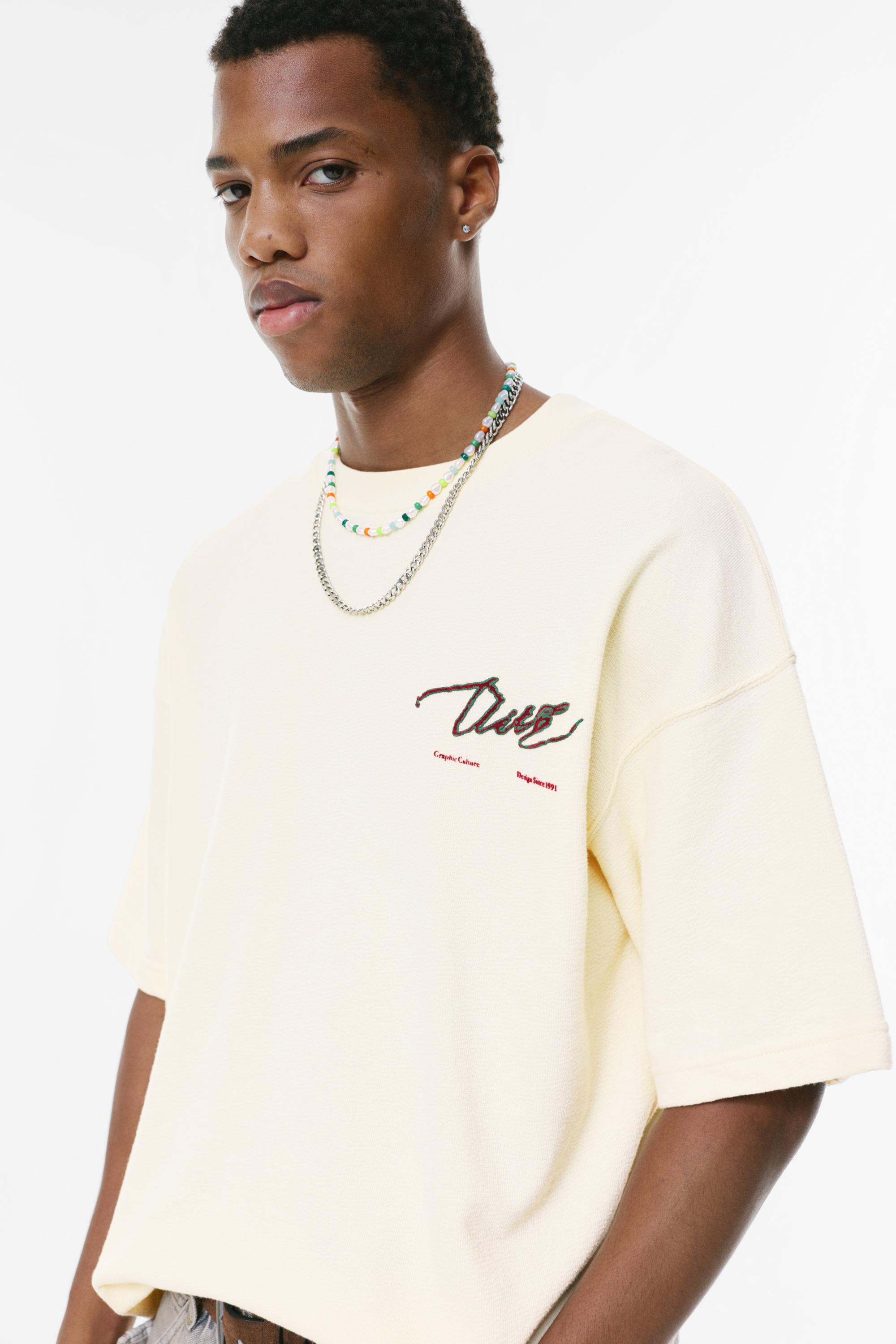 T-Shirt Mit Auto-Print