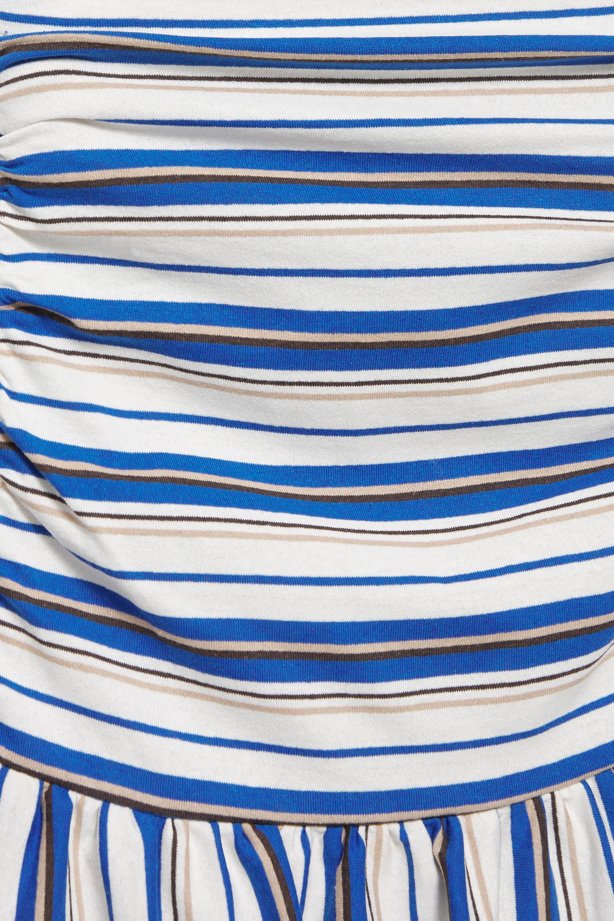 Short striped balloon dress