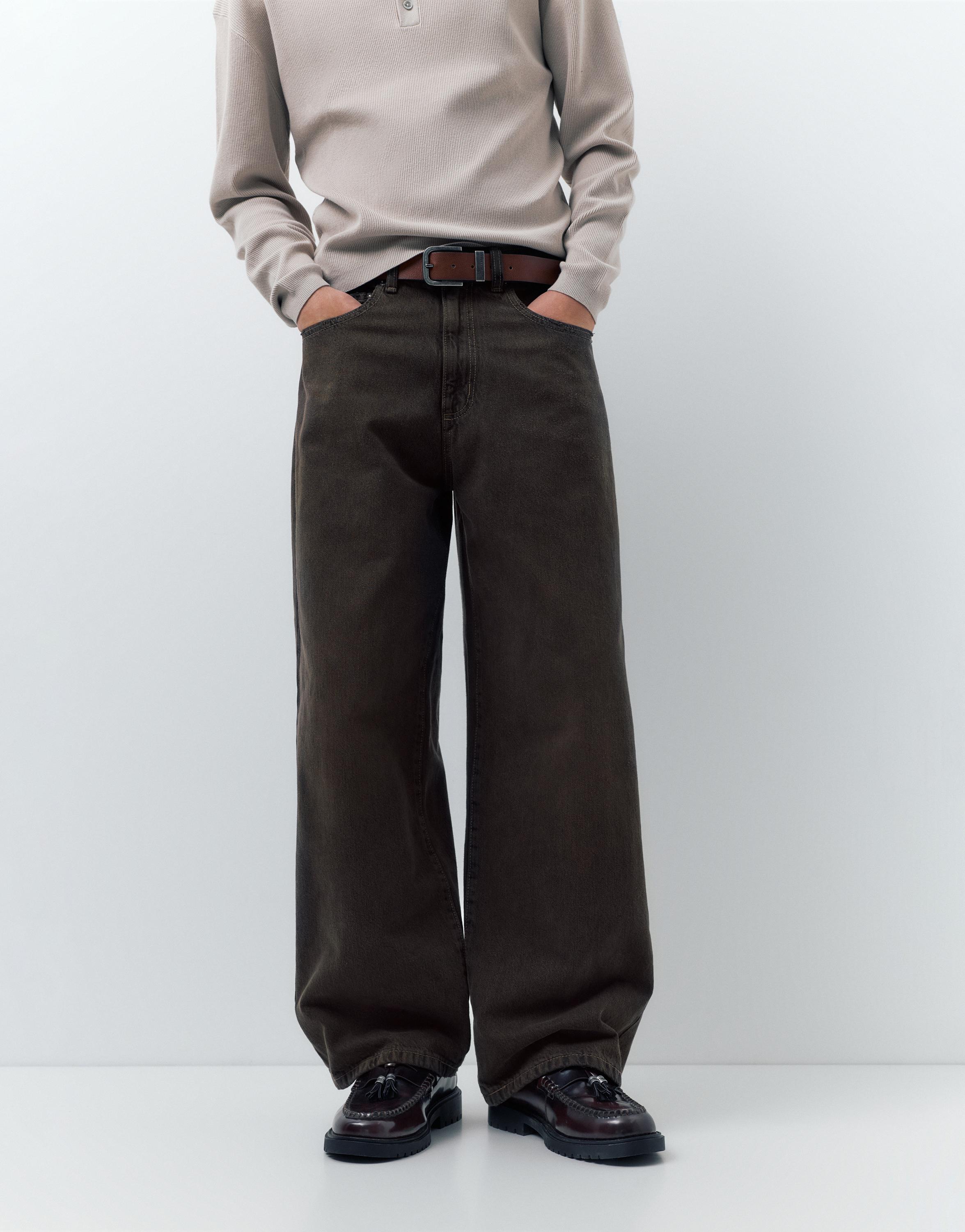 Wide-leg jeans — Rust