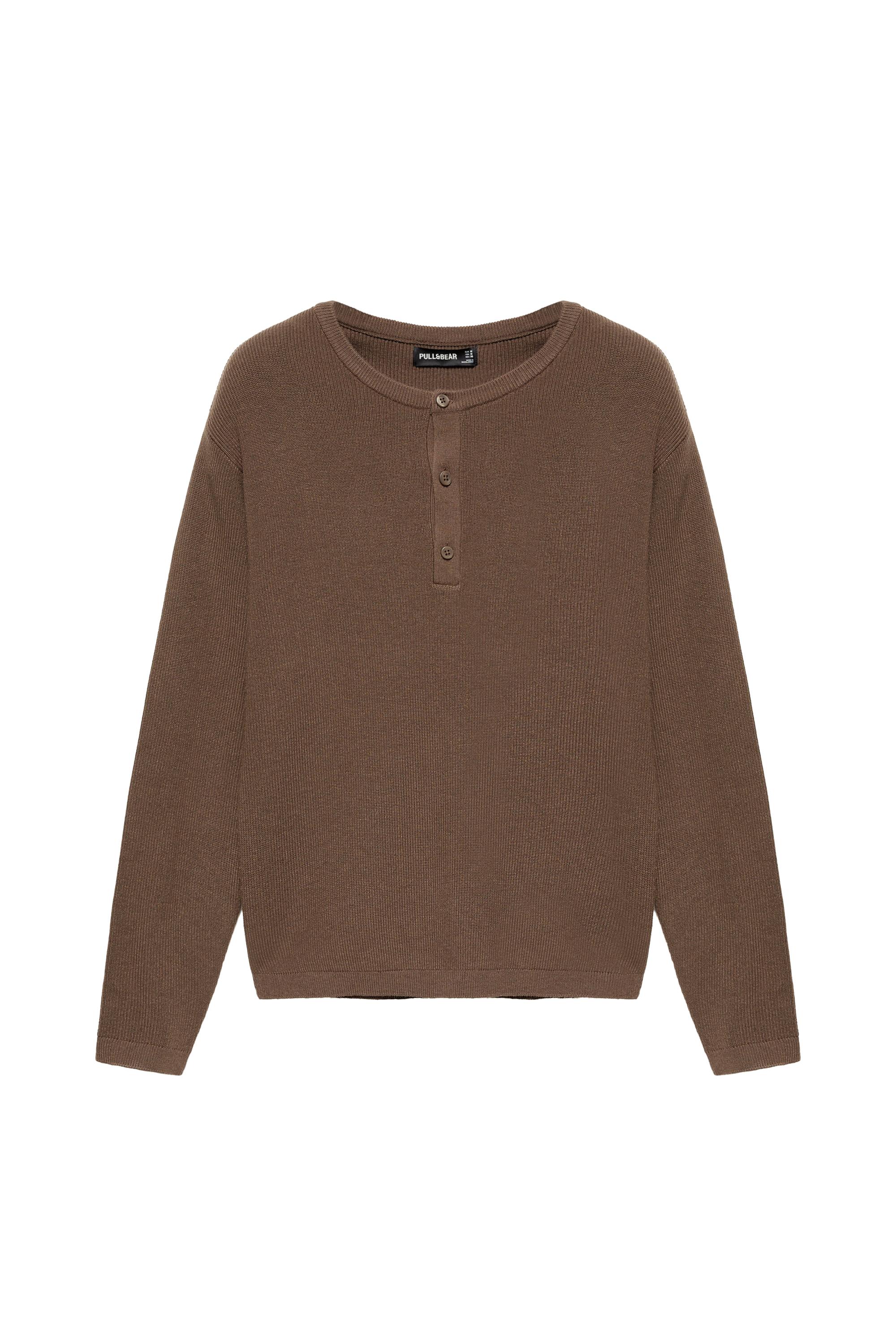 Pull&Bear Henley yaka kazak görsel 2