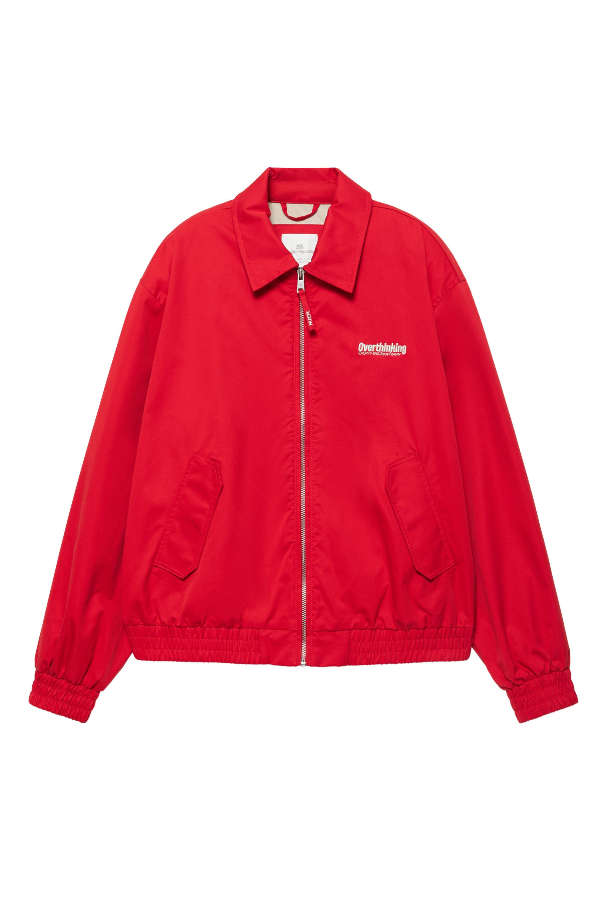 Red embroidered jacket