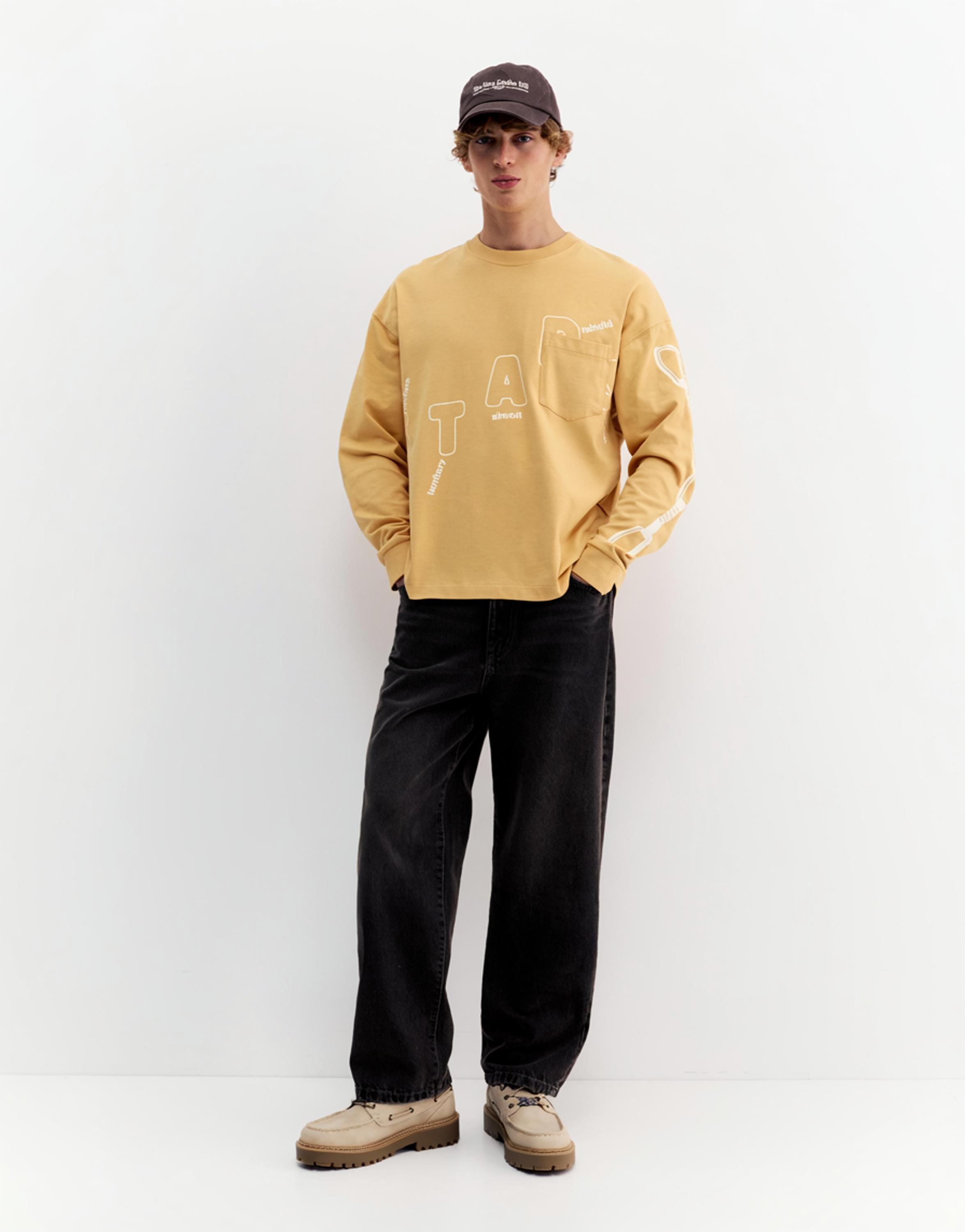 Cepli uzun kollu tişört - Görsel 16