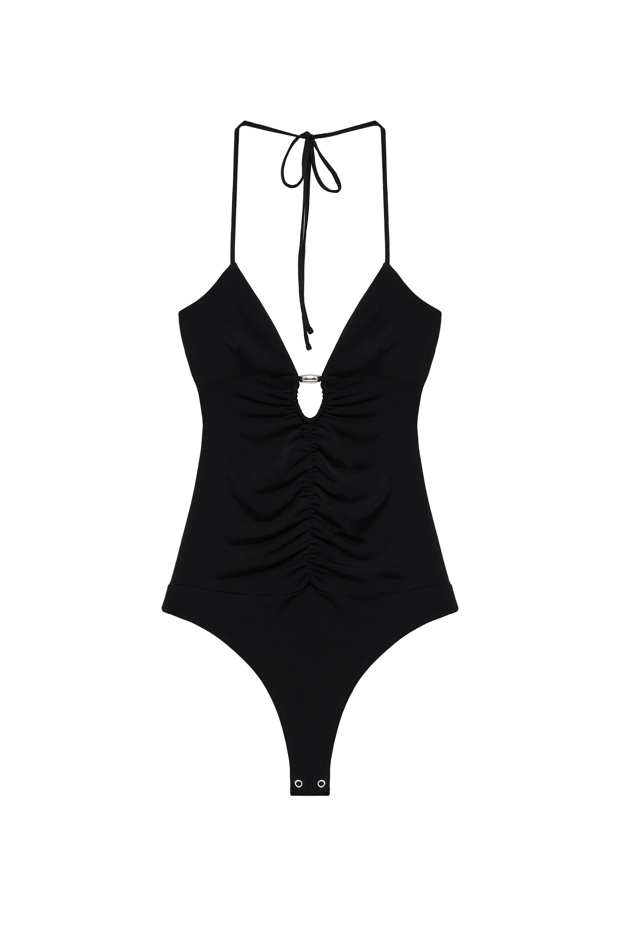 Pull&Bear Büzgü detaylı halter body görsel 5