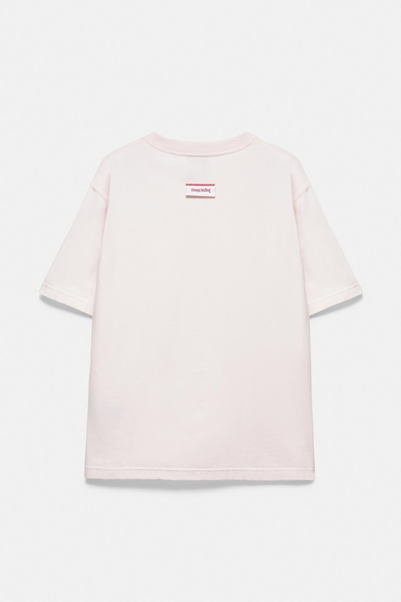 STWD Studio label T-shirt — Pastel pink