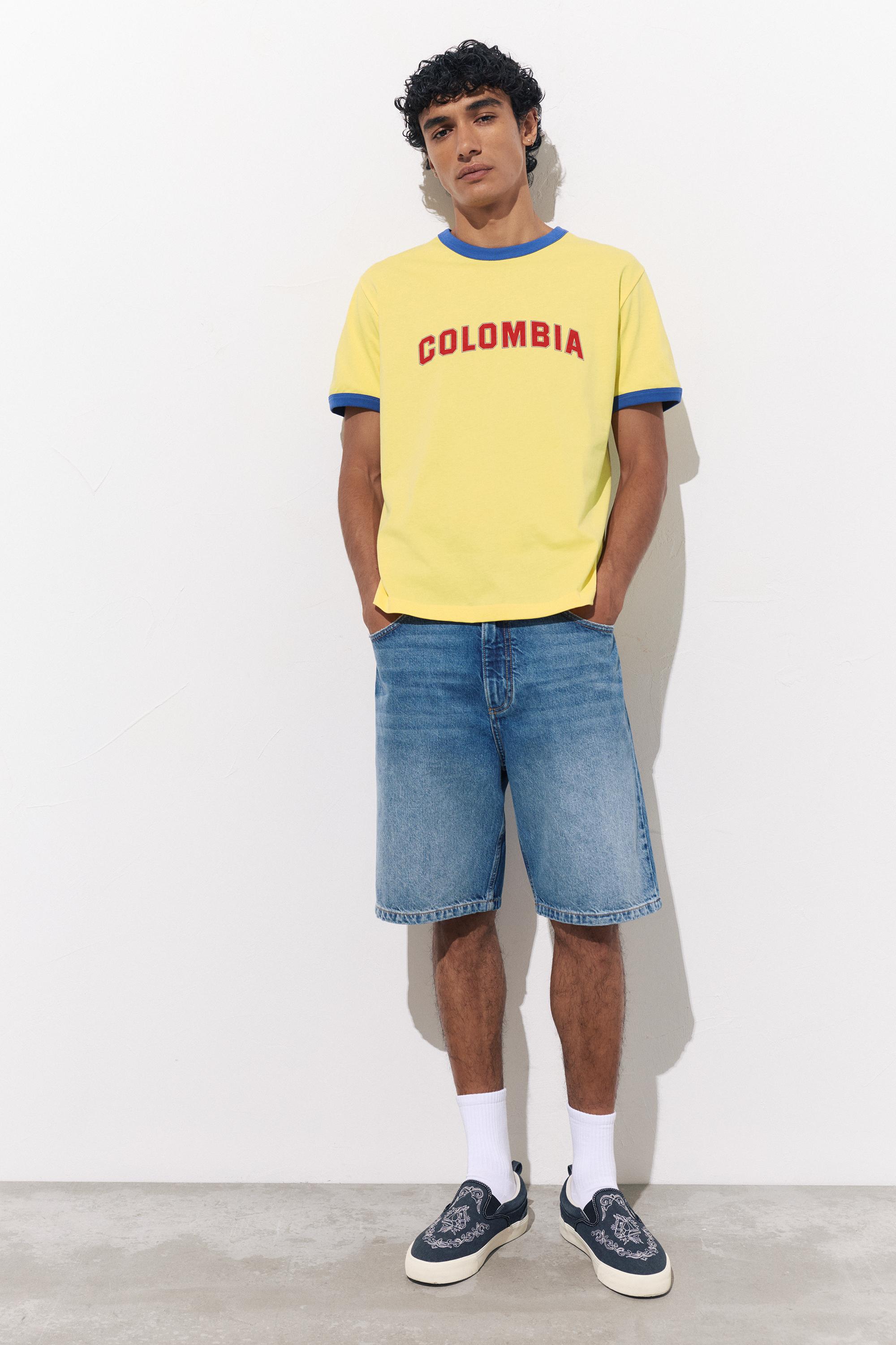 Colombia T-shirt — Yellow