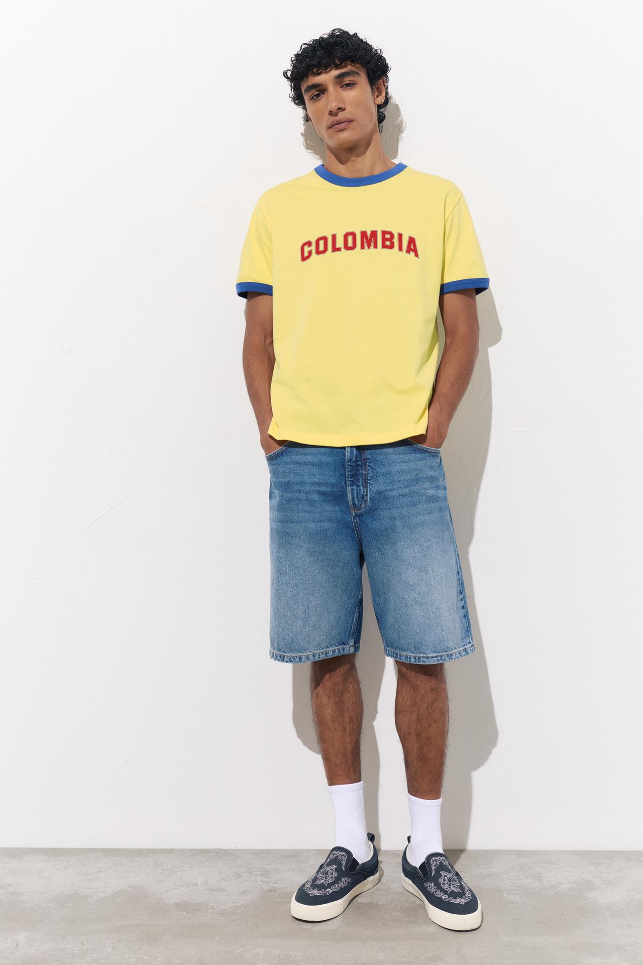 Colombia T-shirt — Yellow