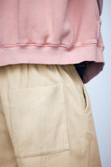 Corduroy jogger trousers — Sand 7