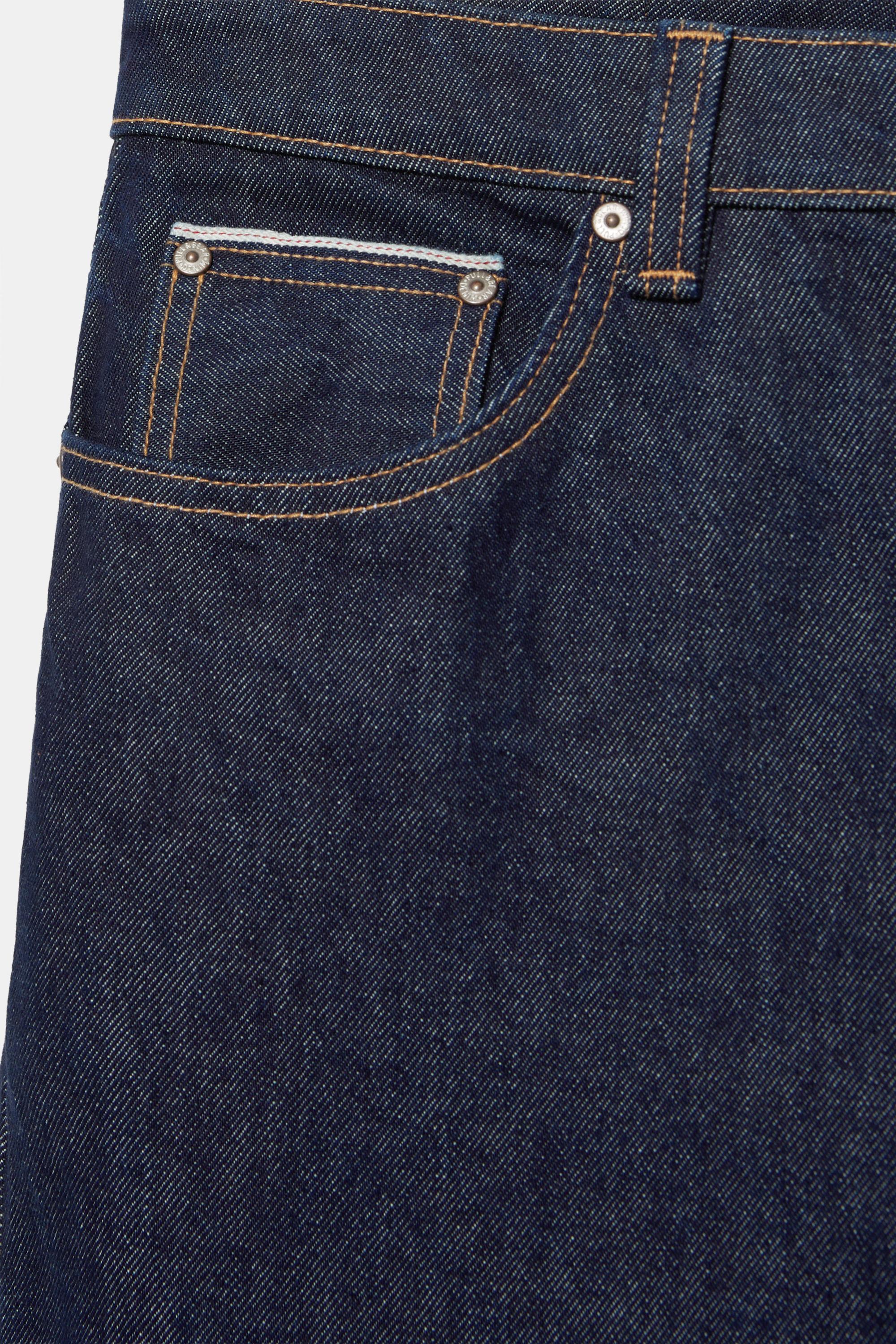 Selvedge straight fit jean - Görsel 22