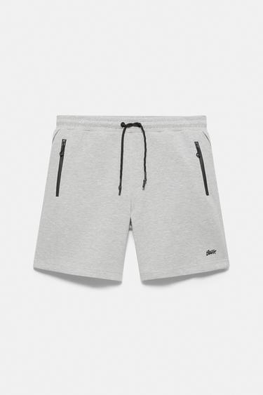 Regular fit jogger Bermuda shorts — Grey marl 6