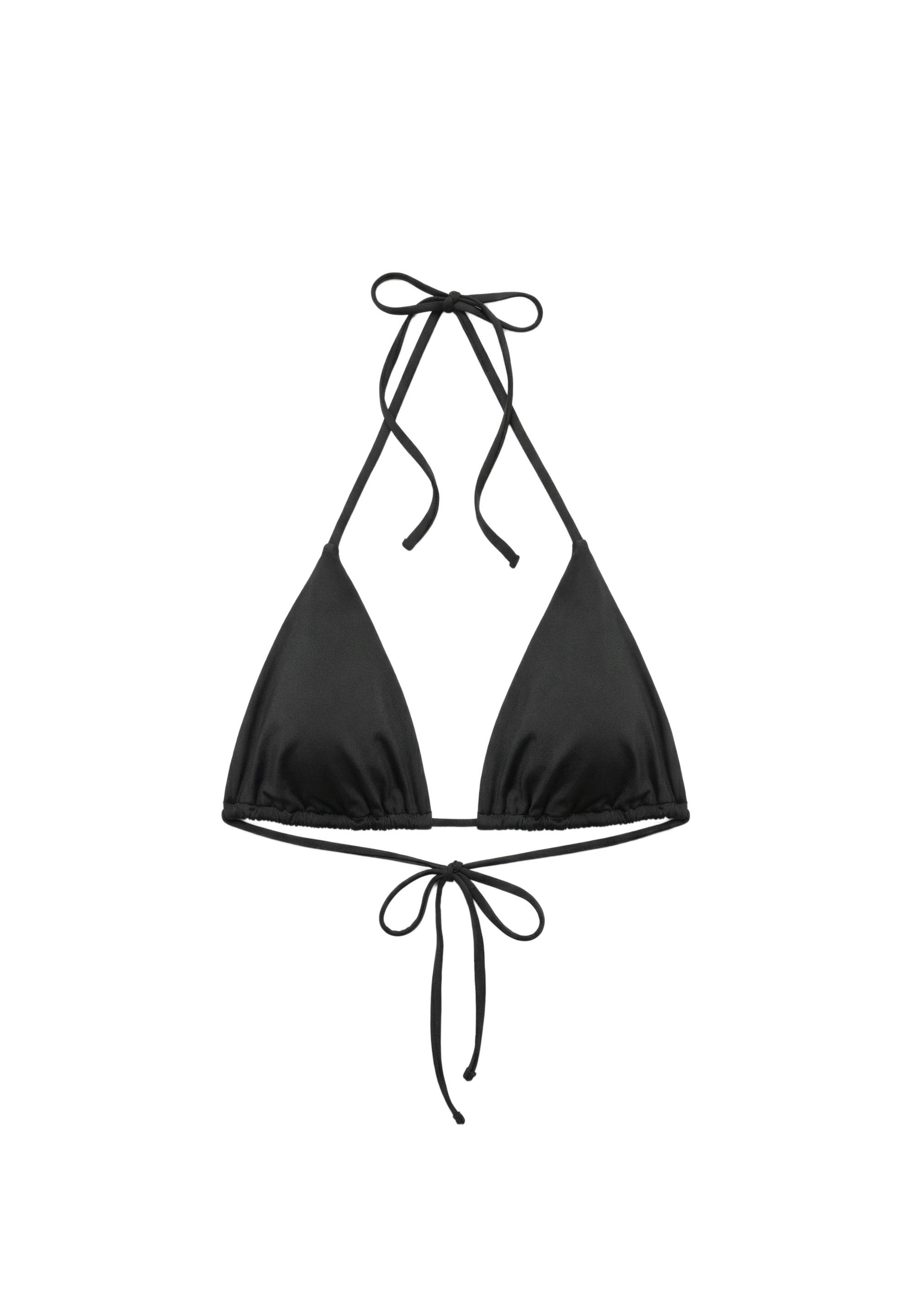 Triangle bikini top — Black