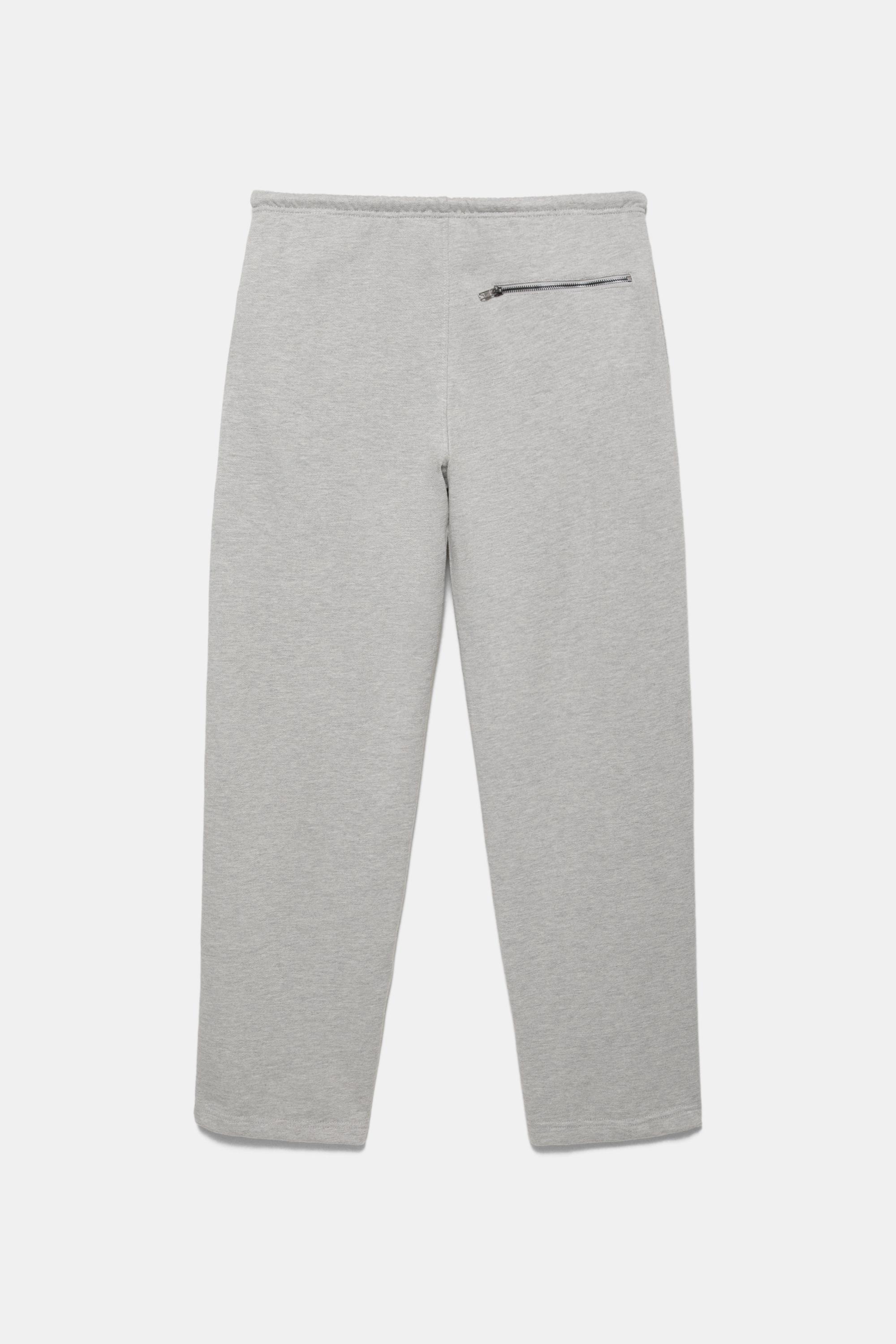 Varsity jogger trousers — Grey marl