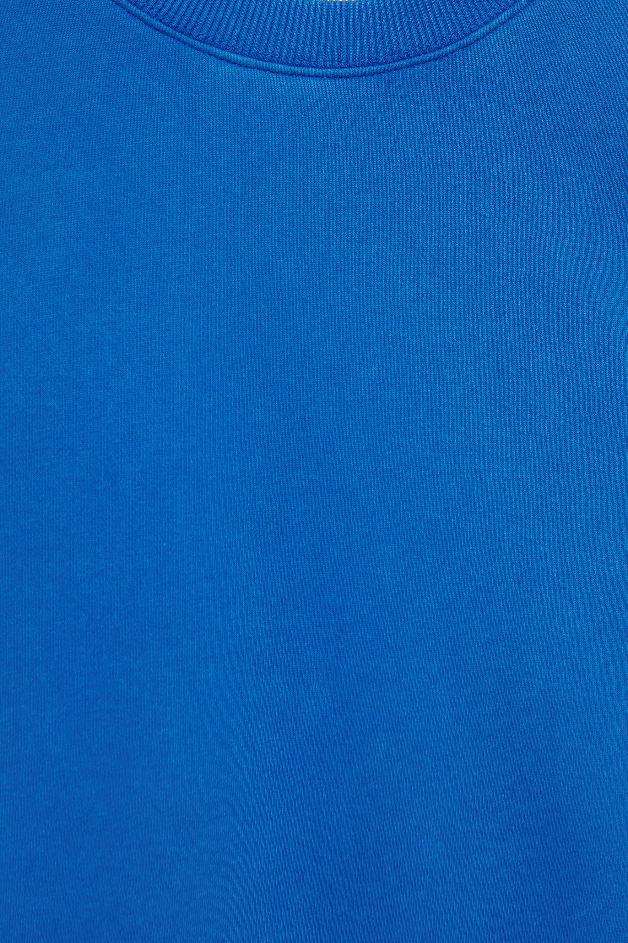 Round neck sweatshirt — Deep blue