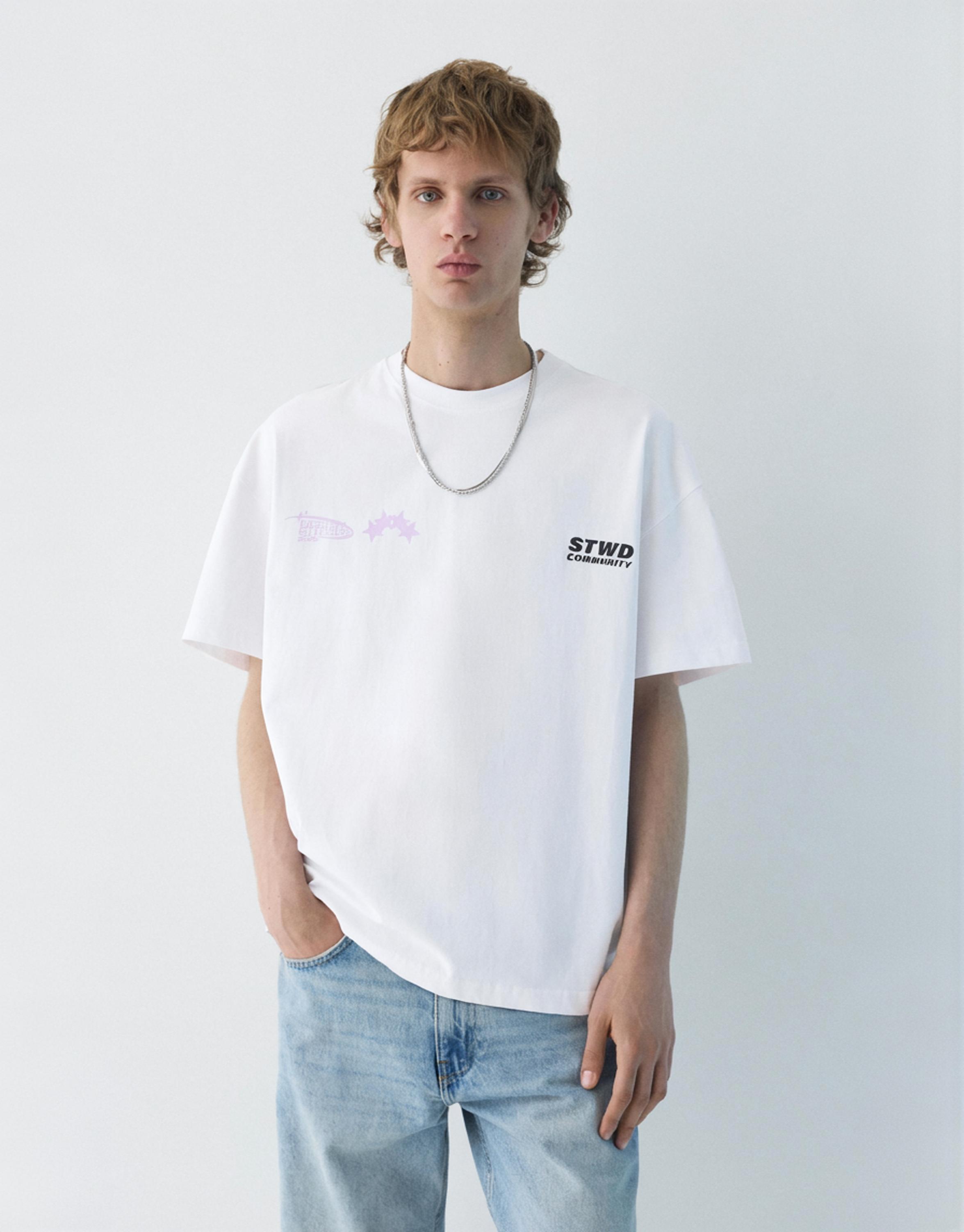 Beyaz STWD t-shirt - Görsel 14