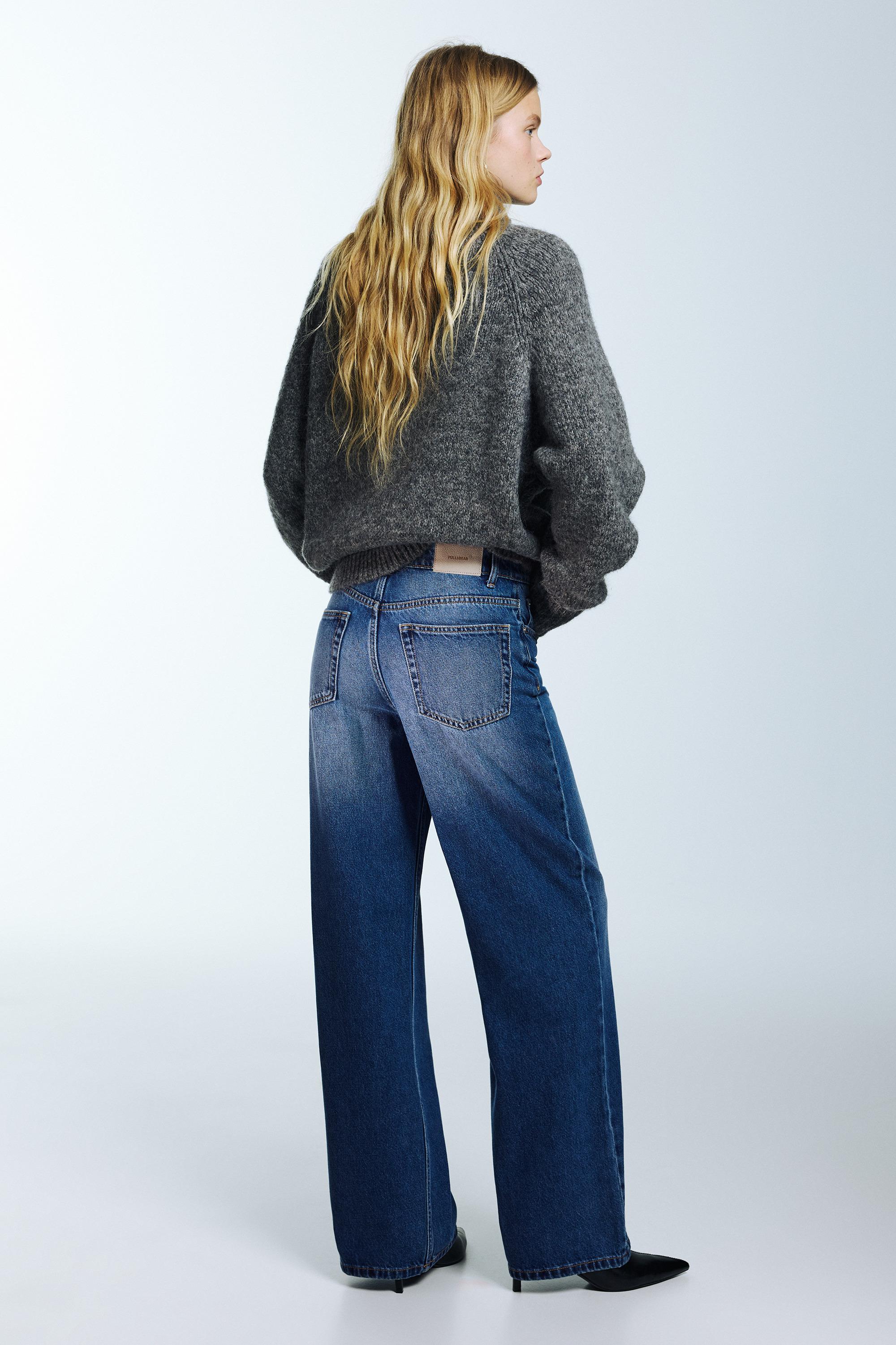 Wide leg yüksek bel jean - Görsel 172