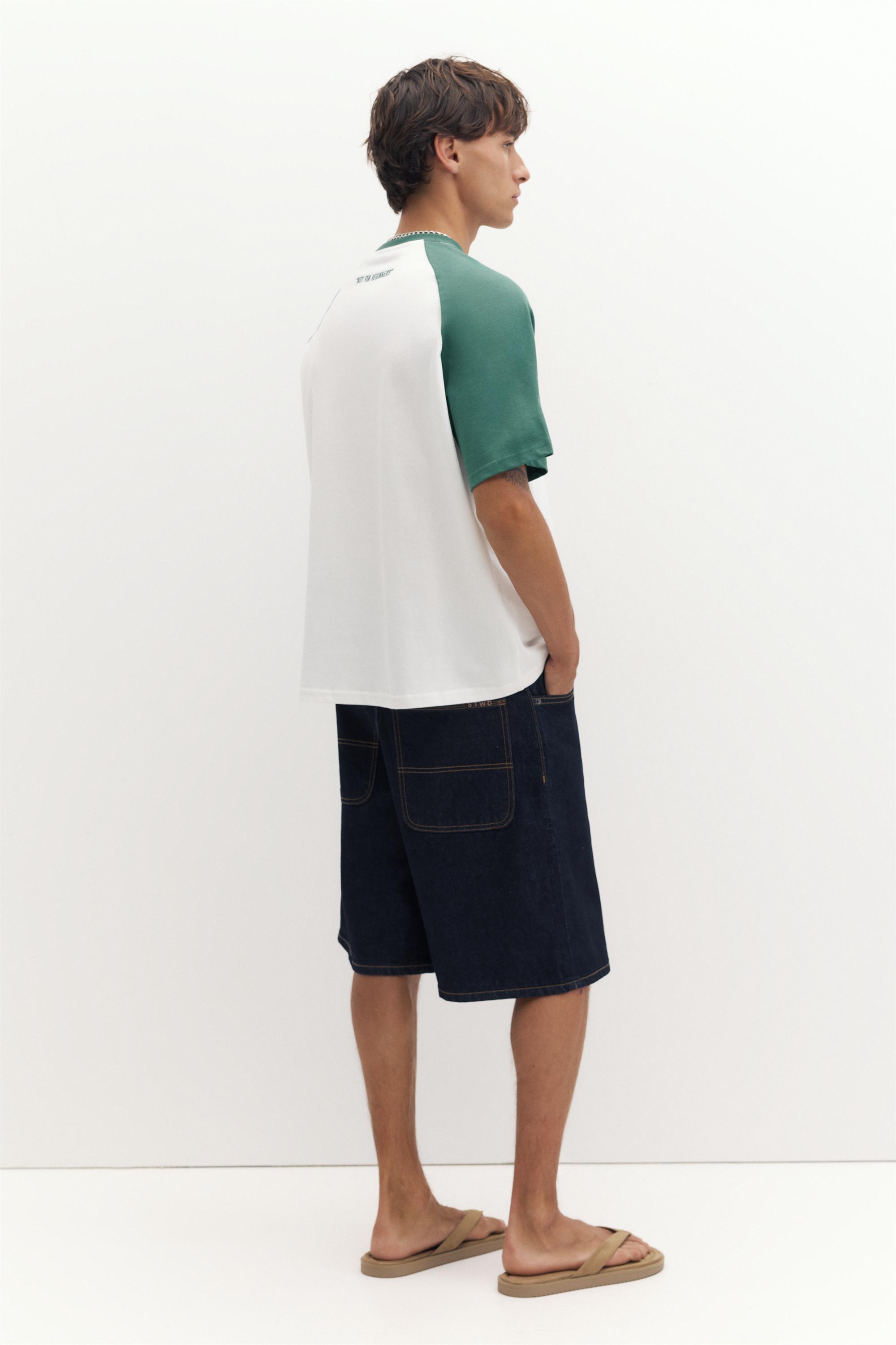 Reglan kollu STWD t-shirt - Görsel 11