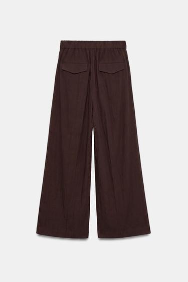 Darted smart trousers — Brown 8