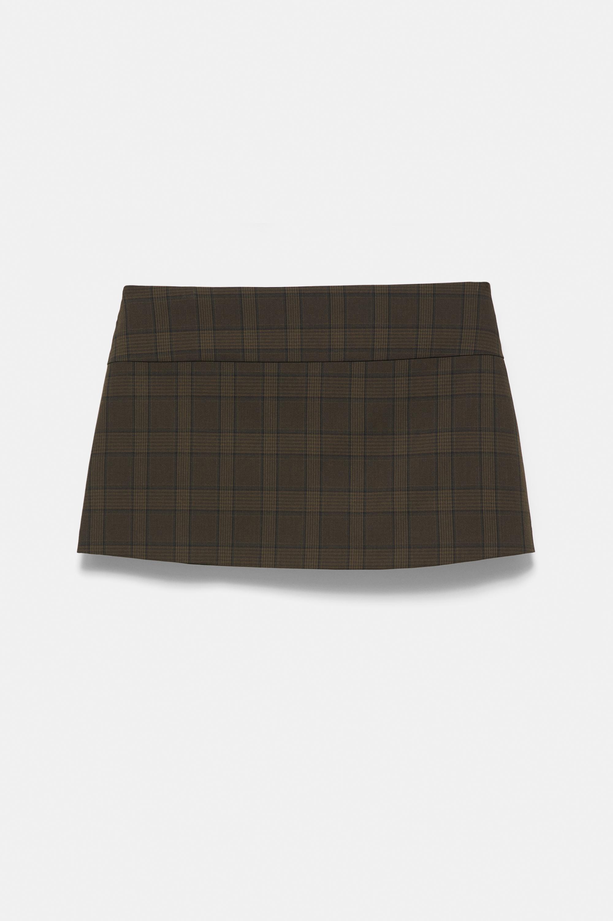 Mini skort — Dark brown