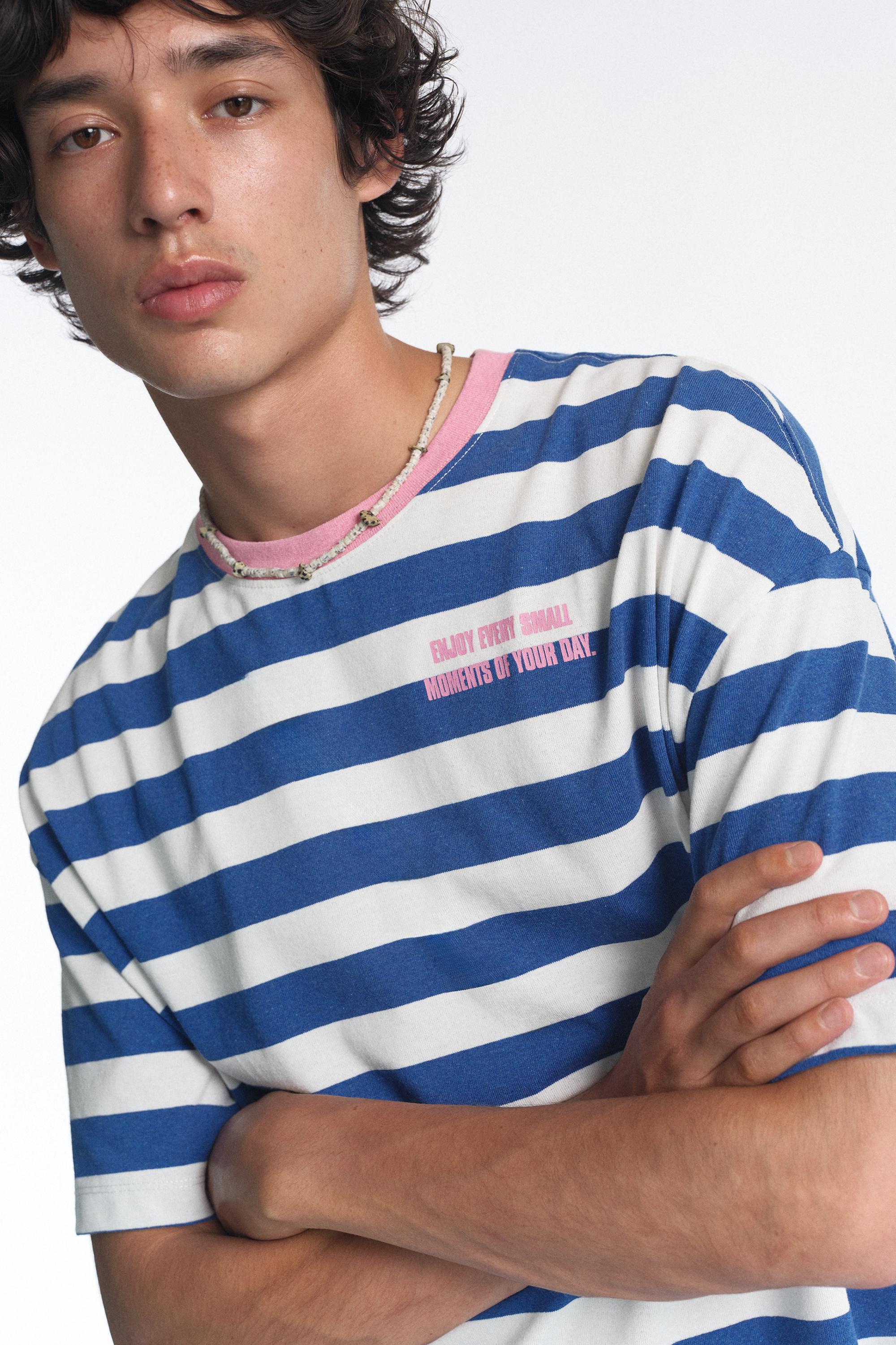 STWD striped T-shirt — Navy