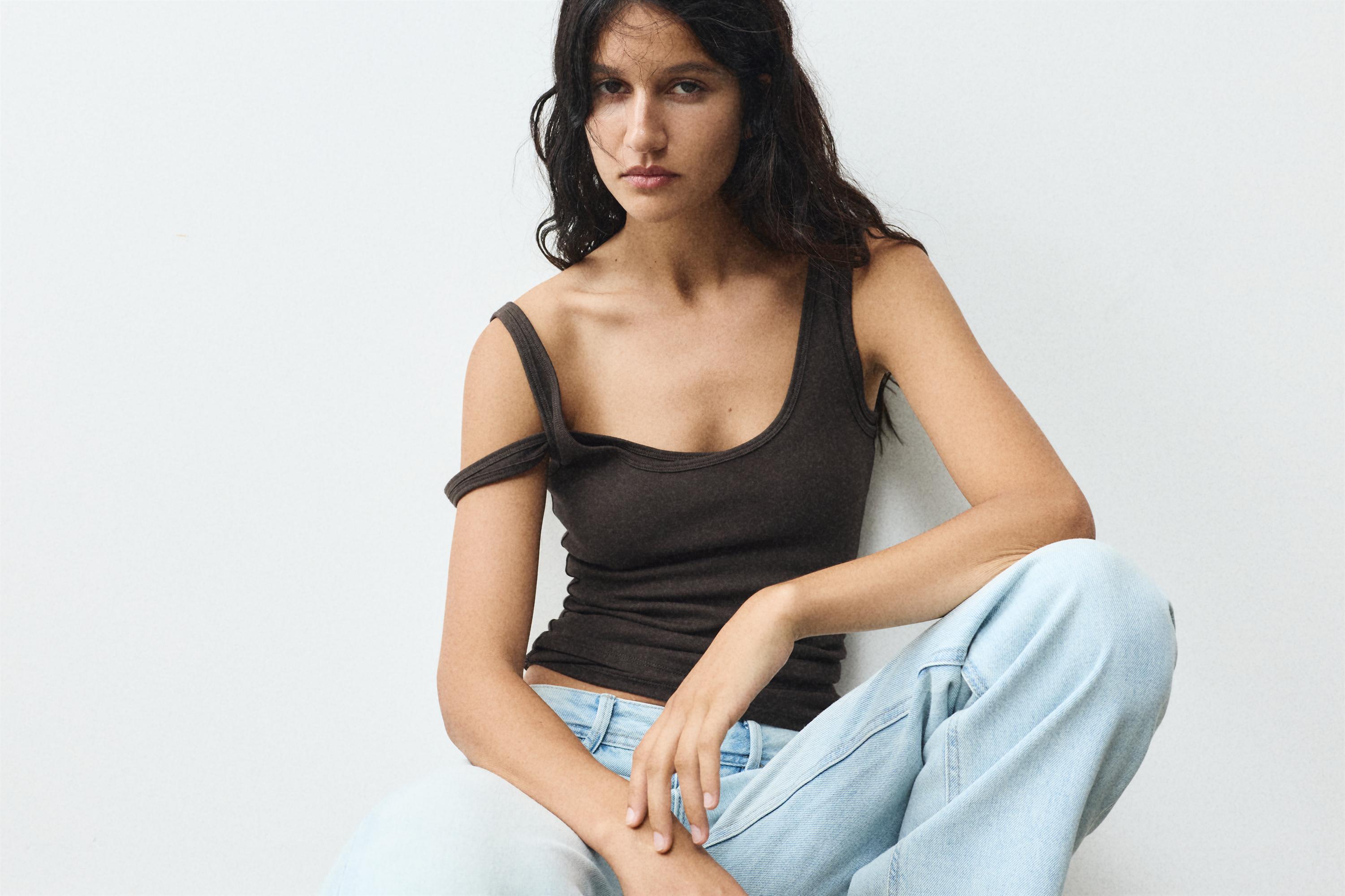 Modal tank top — Brown
