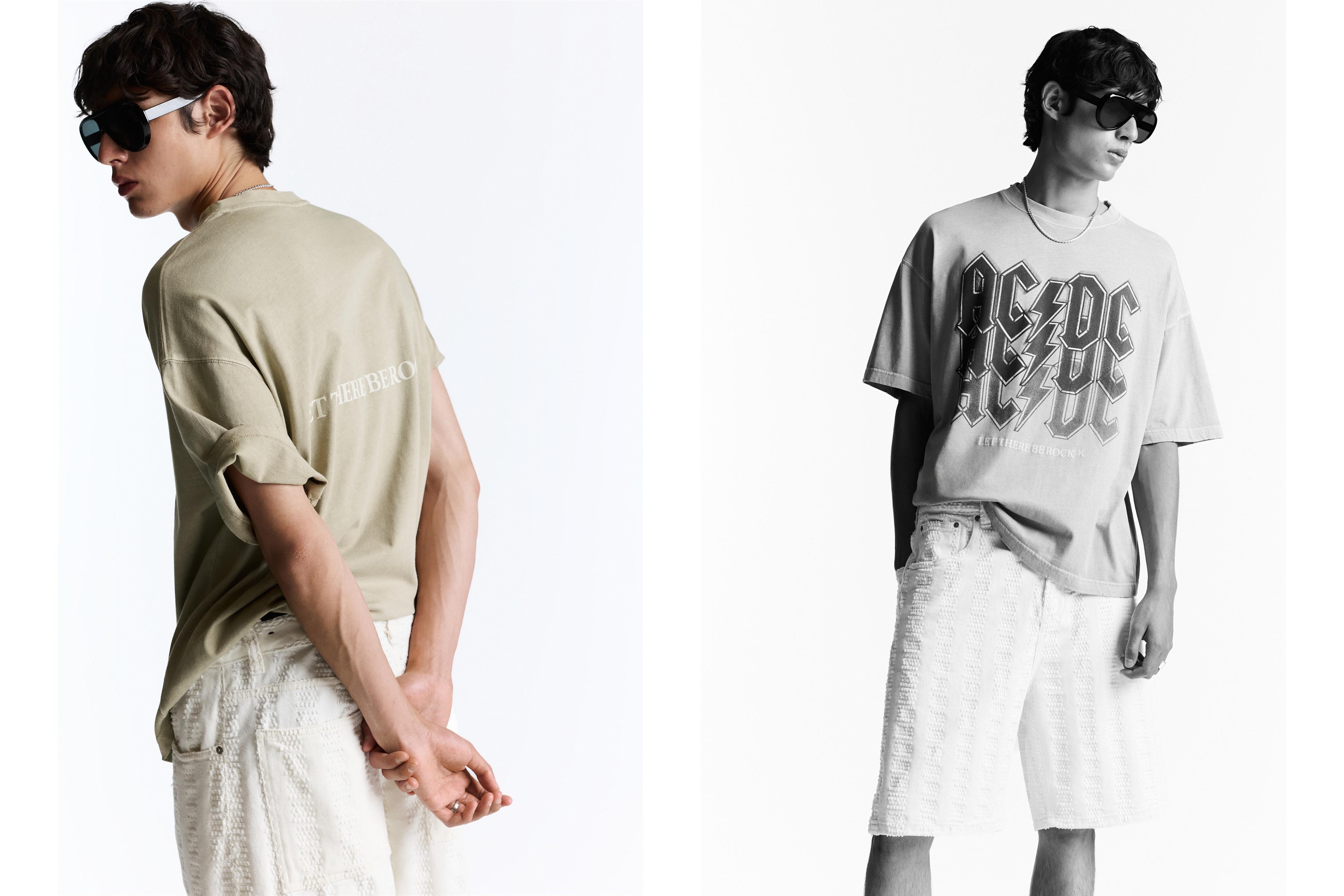 Relaxed fit AC/DC T-shirt — Ecru